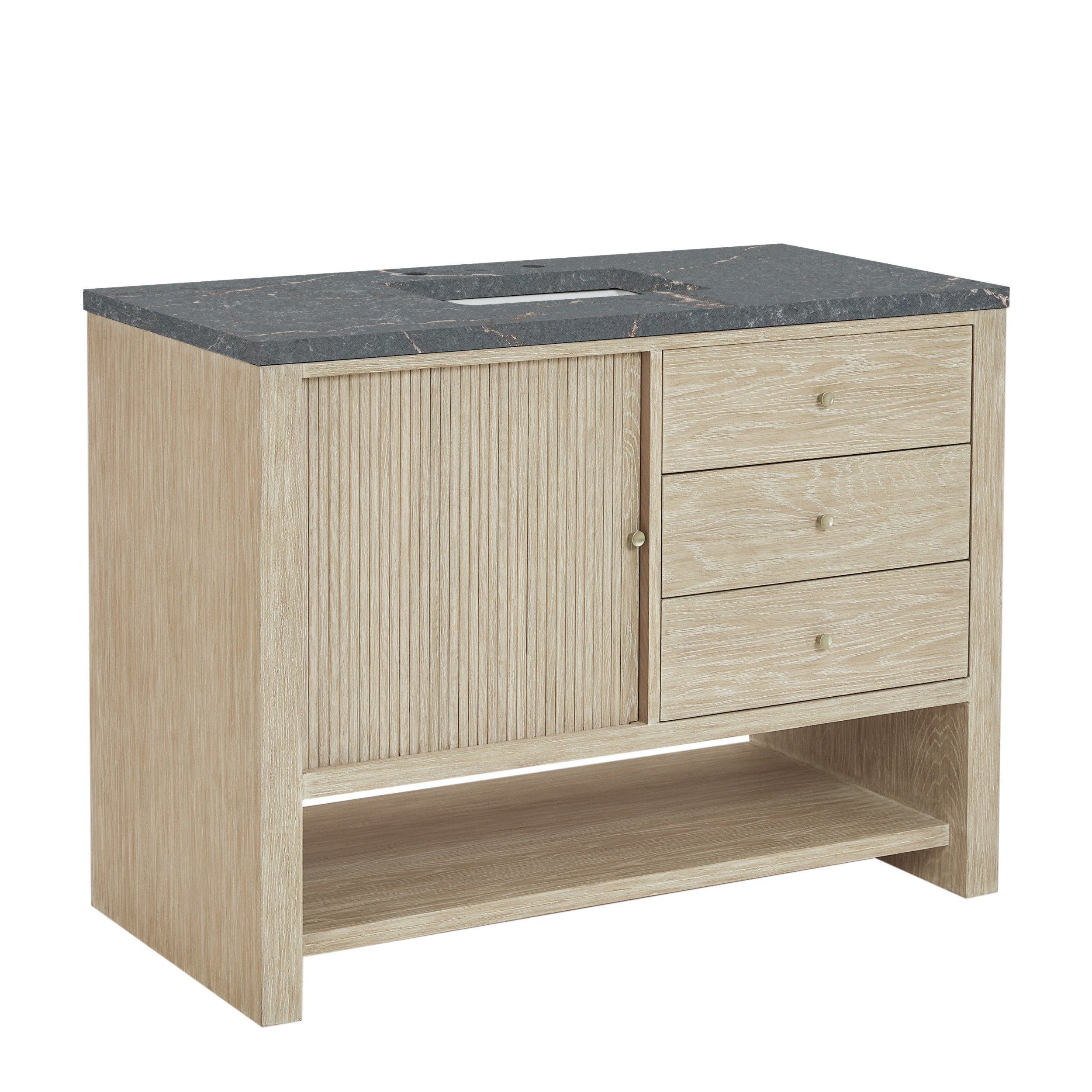 Sunwashed Oak / Parisien Bleu - 3 Faucet Holes
