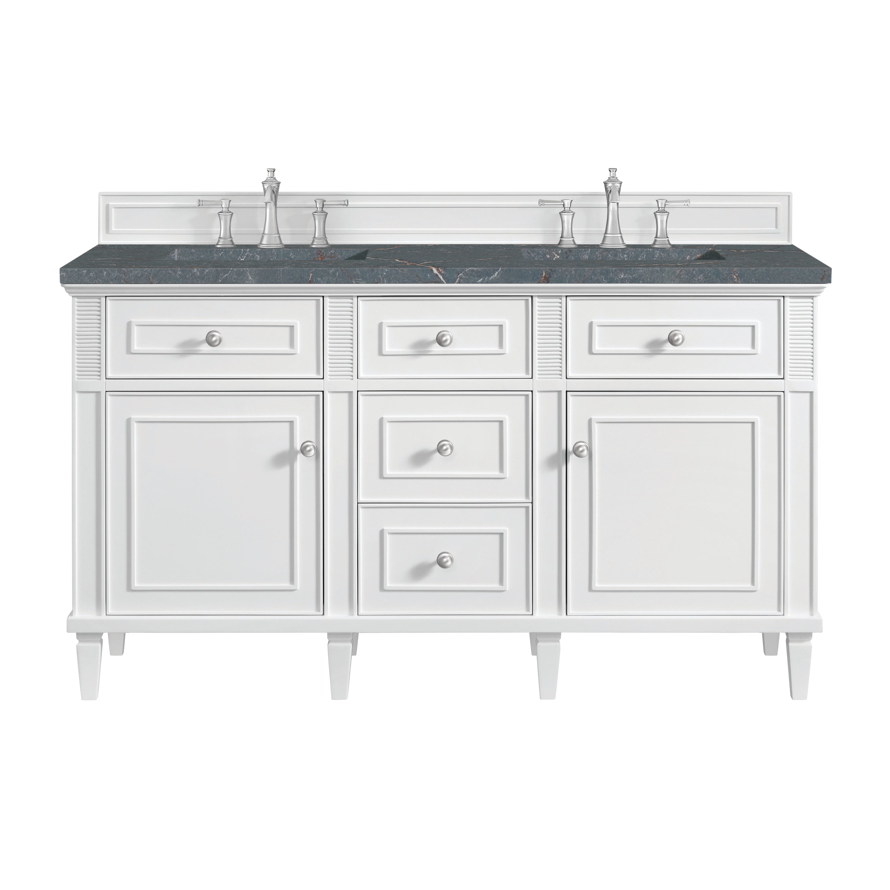 Bright White / Parisien Bleu - 3 Faucet Holes