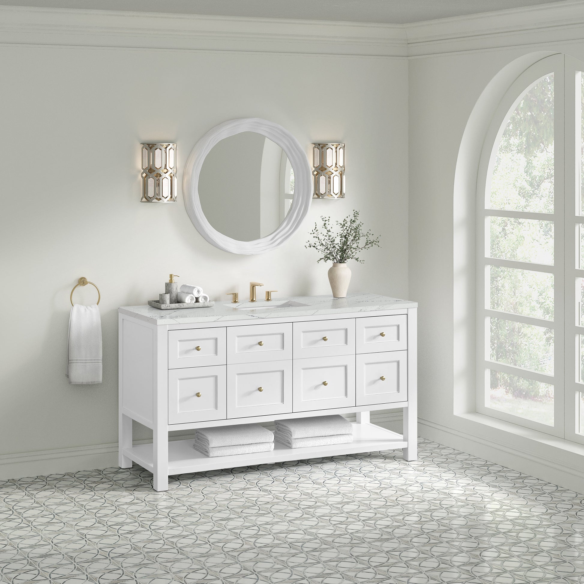 Bright White / Ethereal Noctis - 3 Faucet Holes