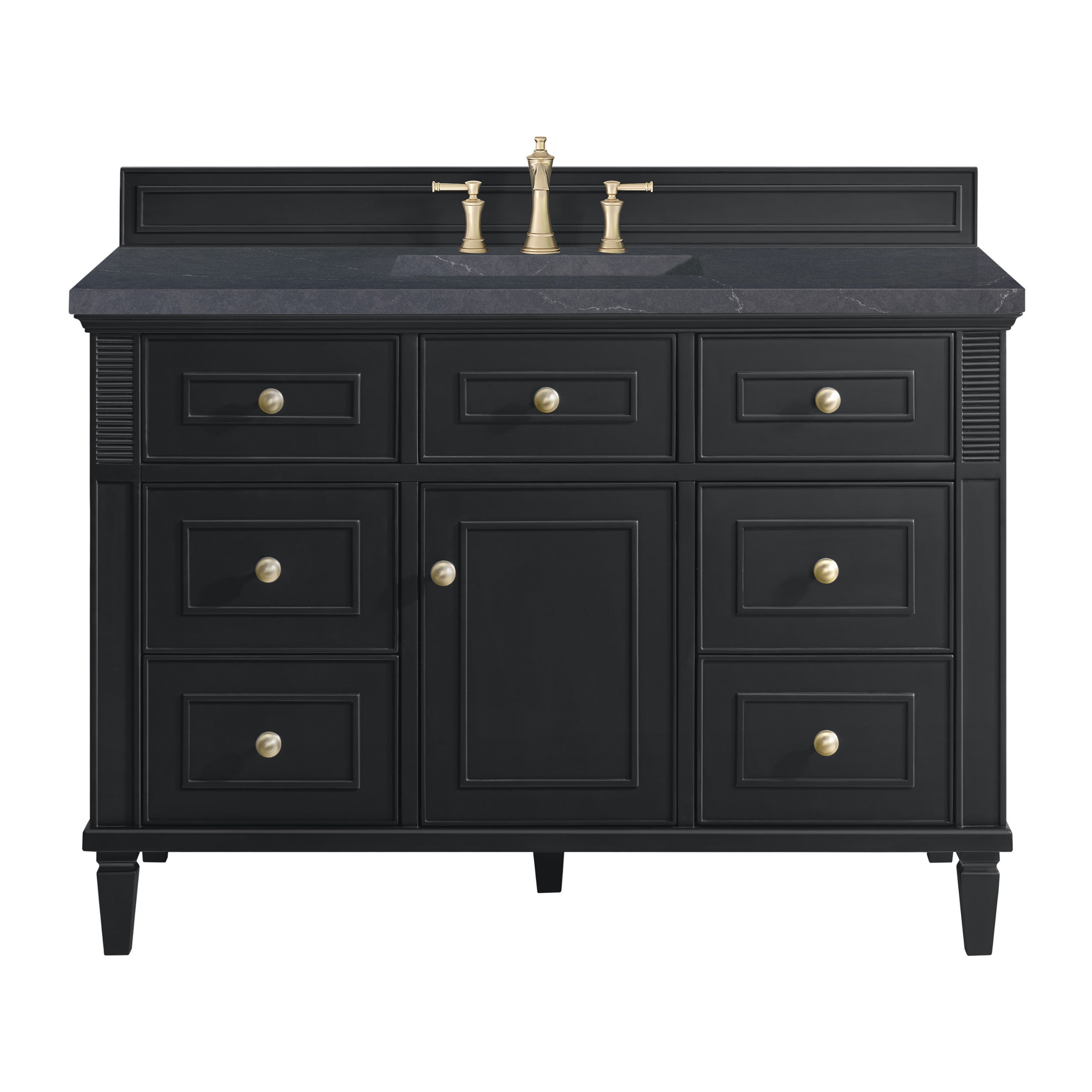 Black Onyx / Charcoal Soapstone - 3 Faucet Holes