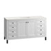 Glossy White / White Zeus - 3 Faucet Holes