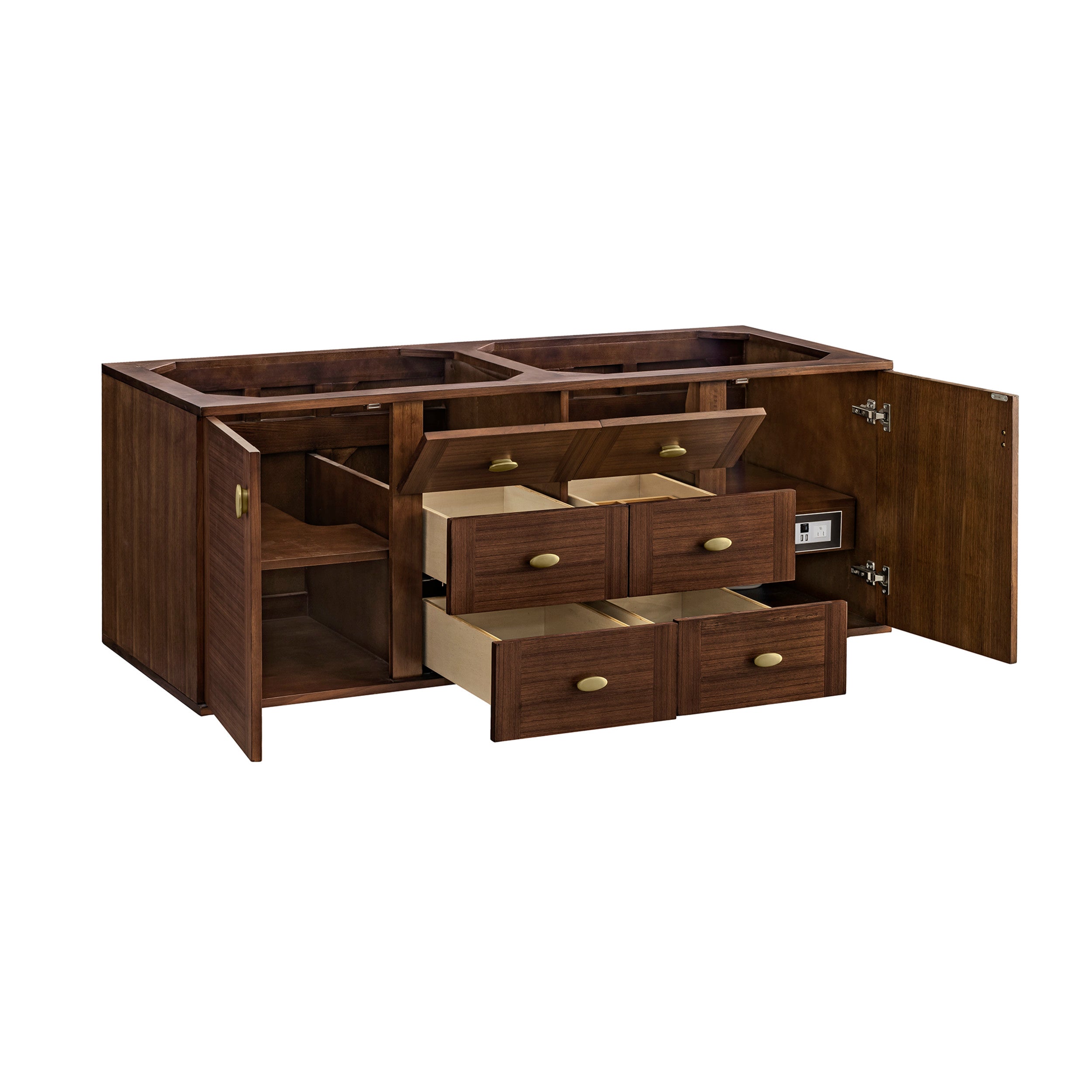 Mid-Century Walnut / No Countertop