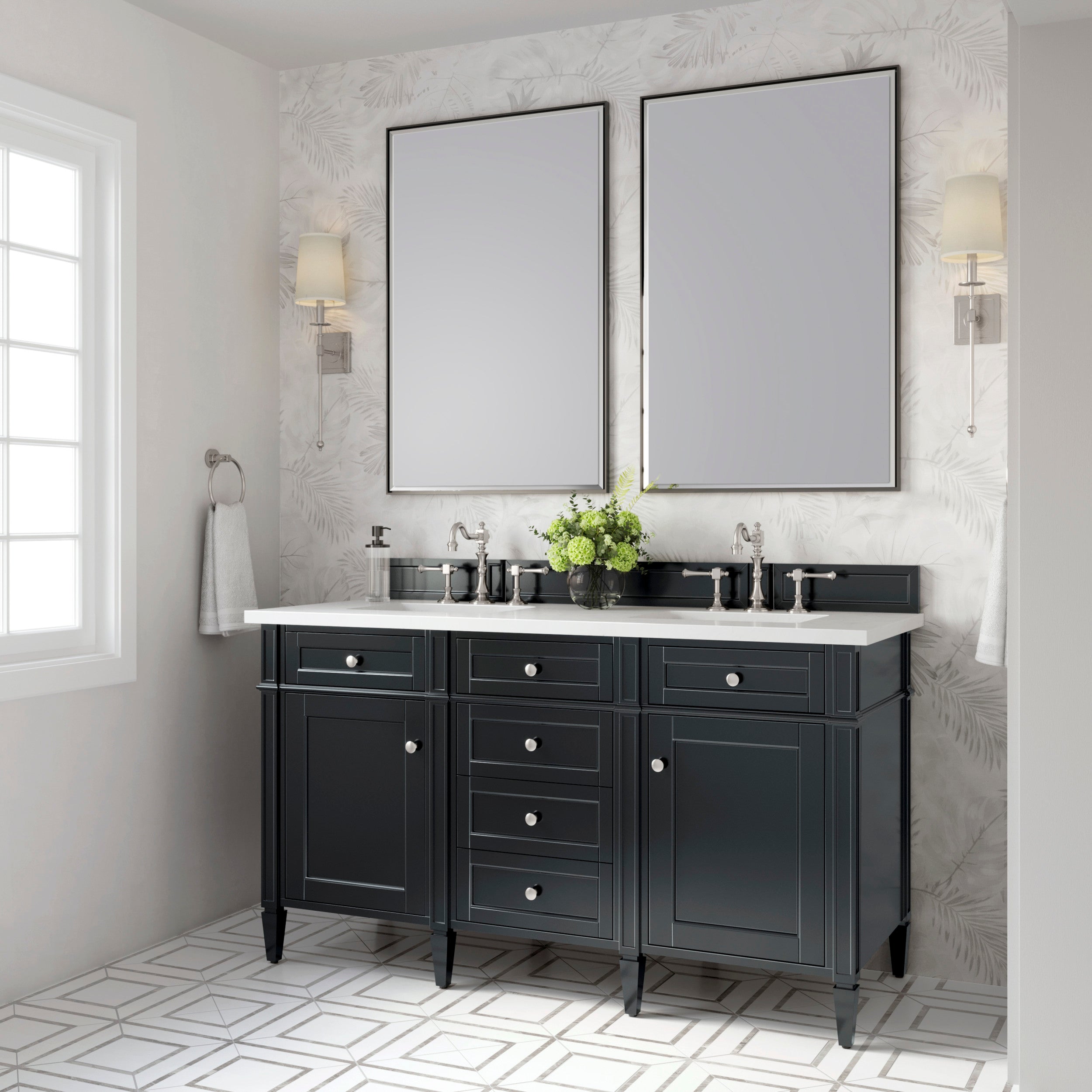 Black Onyx / White Zeus - 3 Faucet Holes
