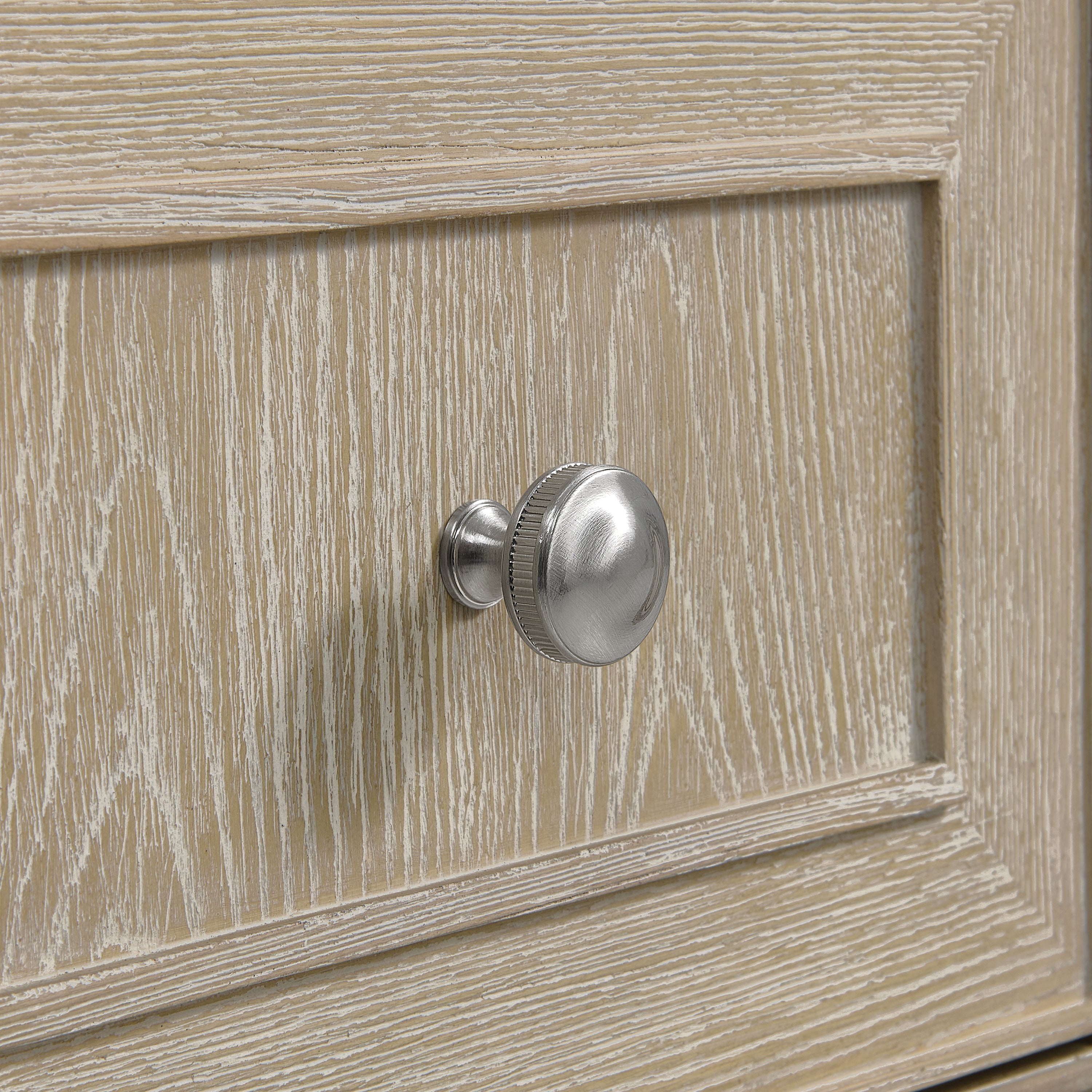 Whitewashed Oak / Victorian Silver - 3 Faucet Holes