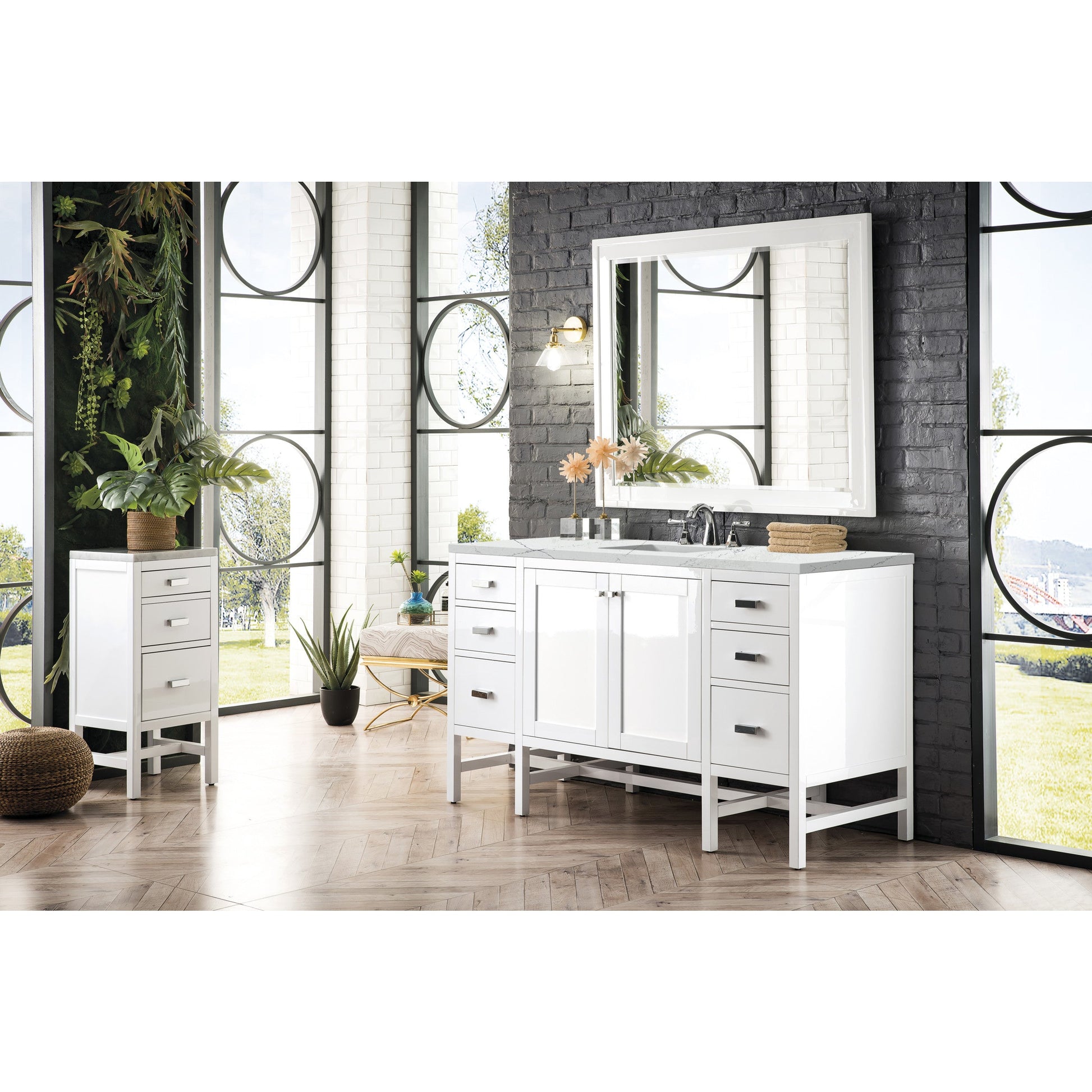 Glossy White / Ethereal Noctis - 3 Faucet Holes