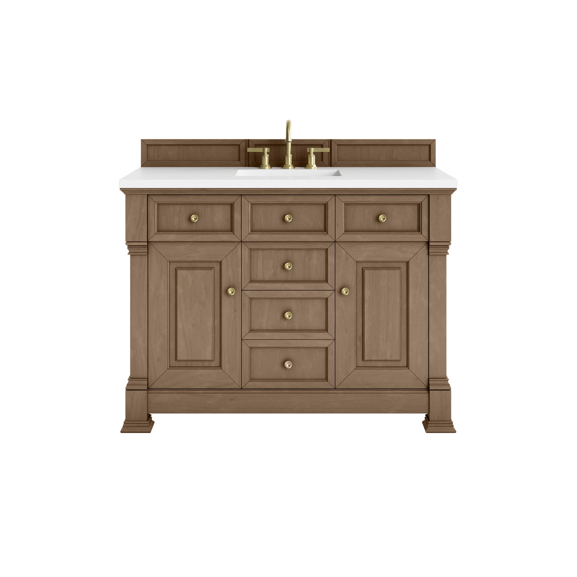 Pecan / White Zeus - 3 Faucet Holes