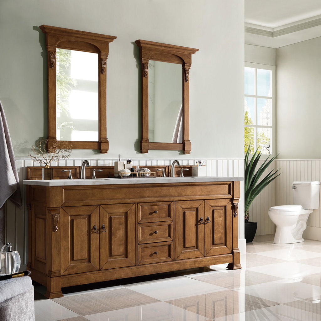 Country Oak / Victorian Silver - 3 Faucet Holes