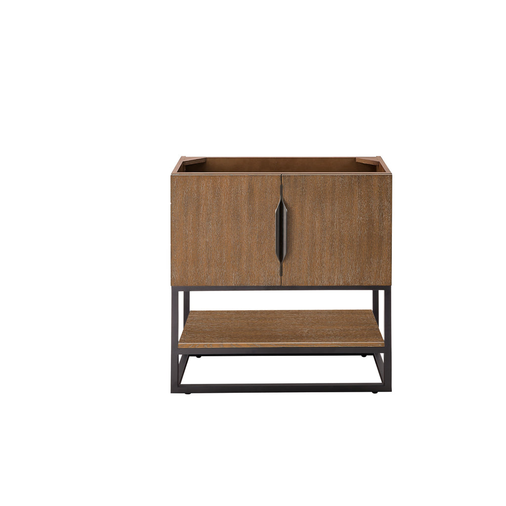 Latte Oak / Matte Black - 1 Faucet Hole