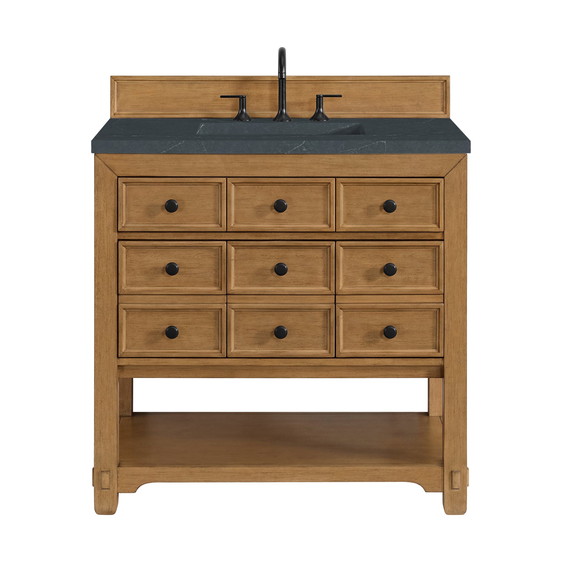 Amber Birch / Charcoal Soapstone - 3 Faucet Holes