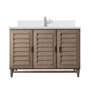 Whitewashed Walnut / White Zeus - 1 Faucet Hole