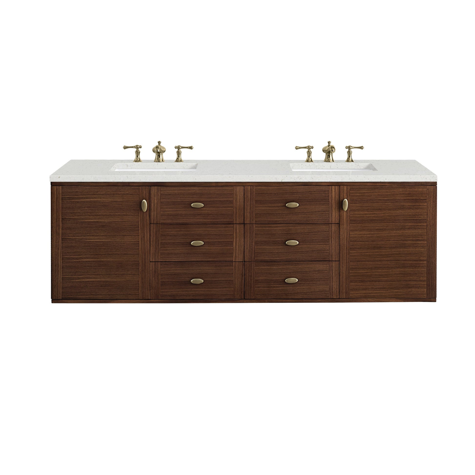 Mid-Century Walnut / Lime Delight - 3 Faucet Holes
