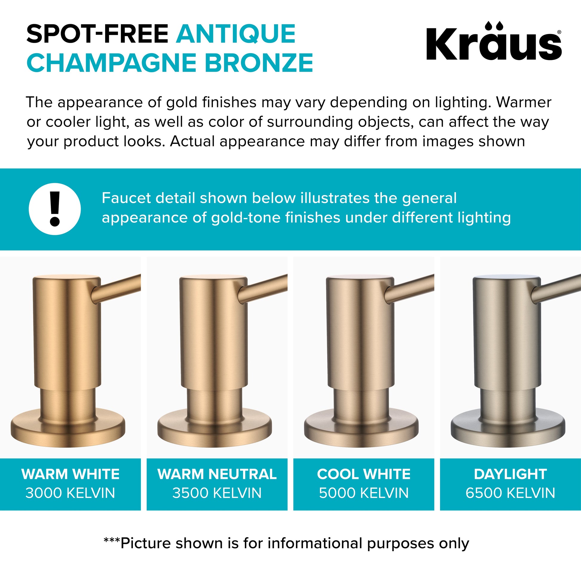 Spot Free Antique Champagne Bronze
