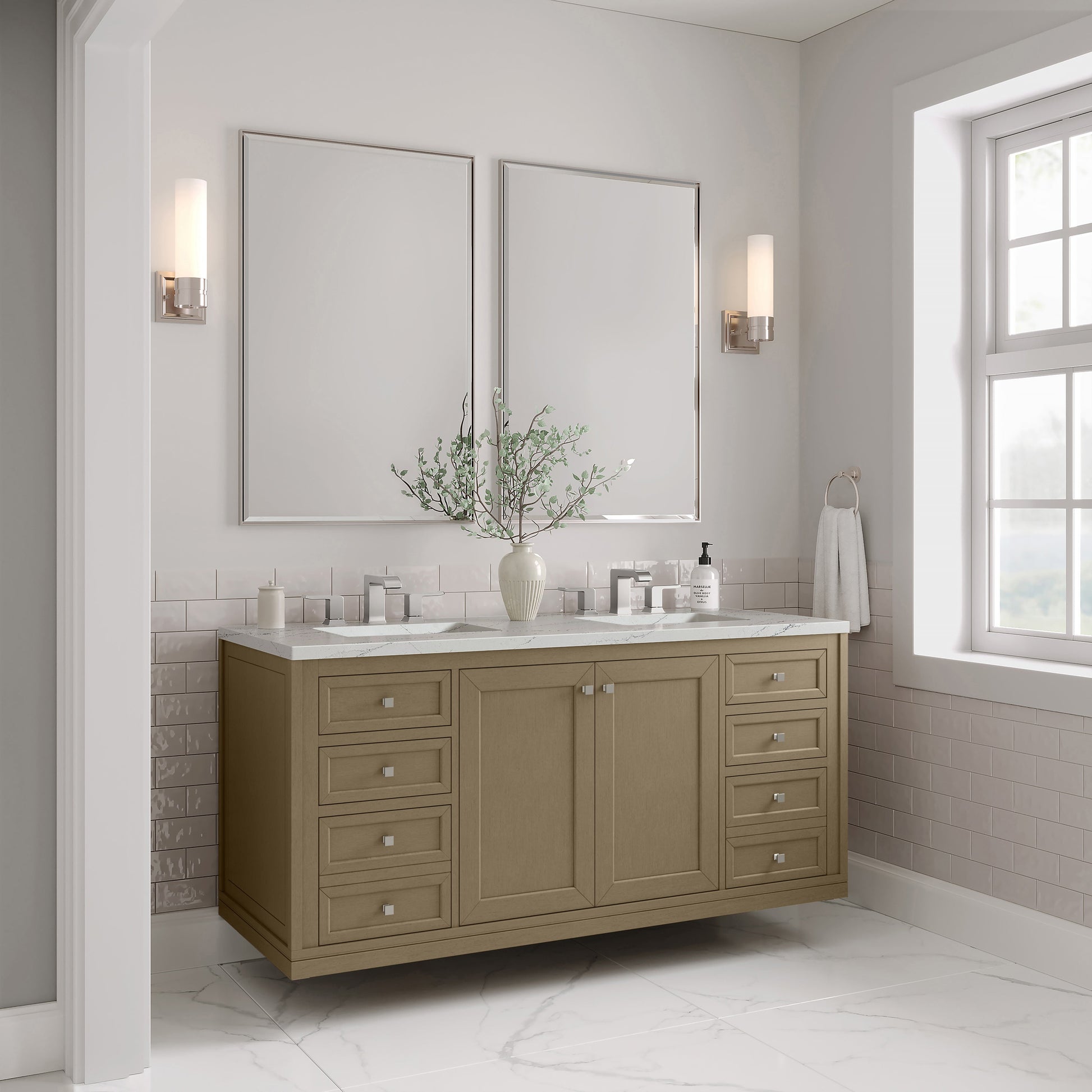 Walnut Whisper / Ethereal Noctis - 3 Faucet Holes