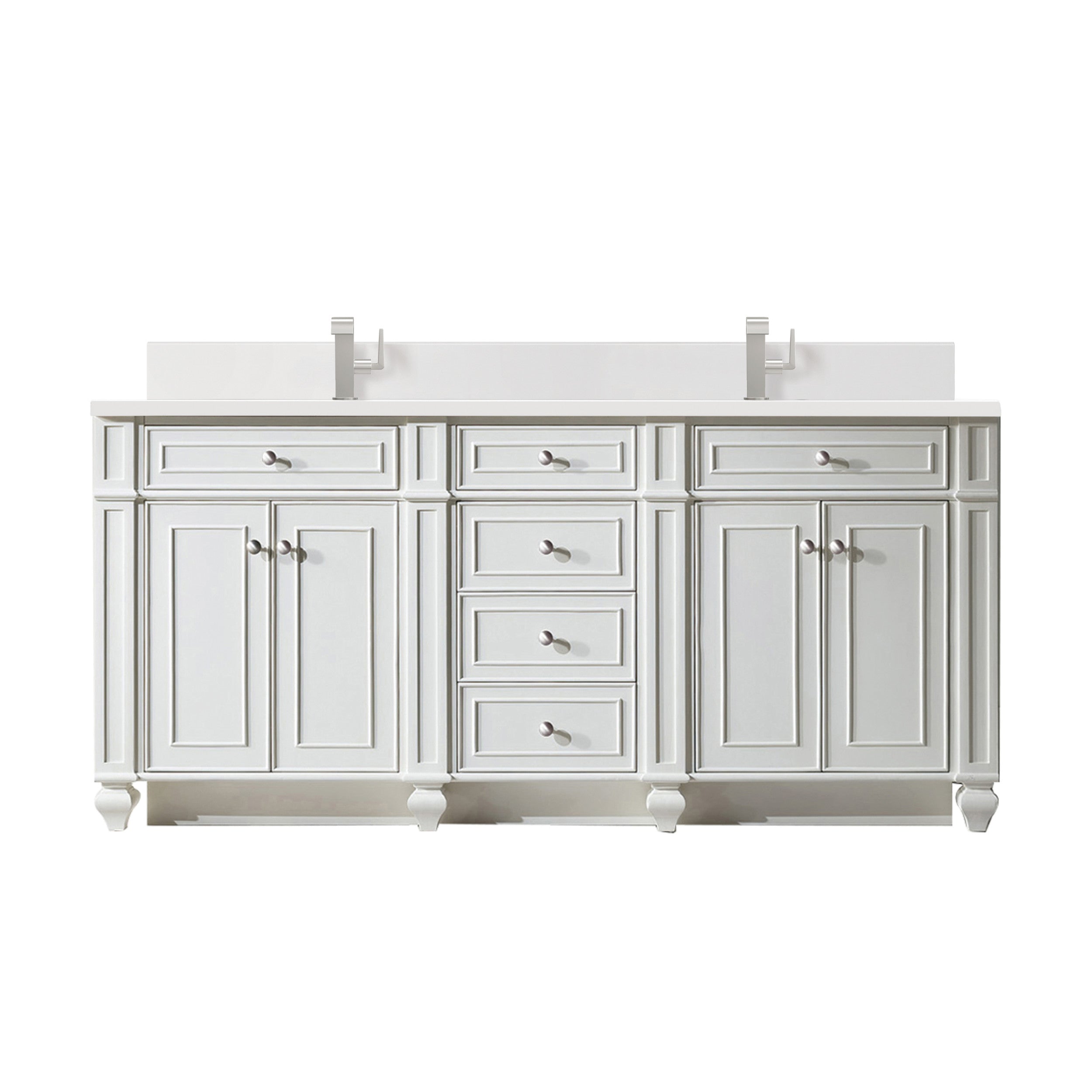 Bright White / White Zeus - 1 Faucet Hole