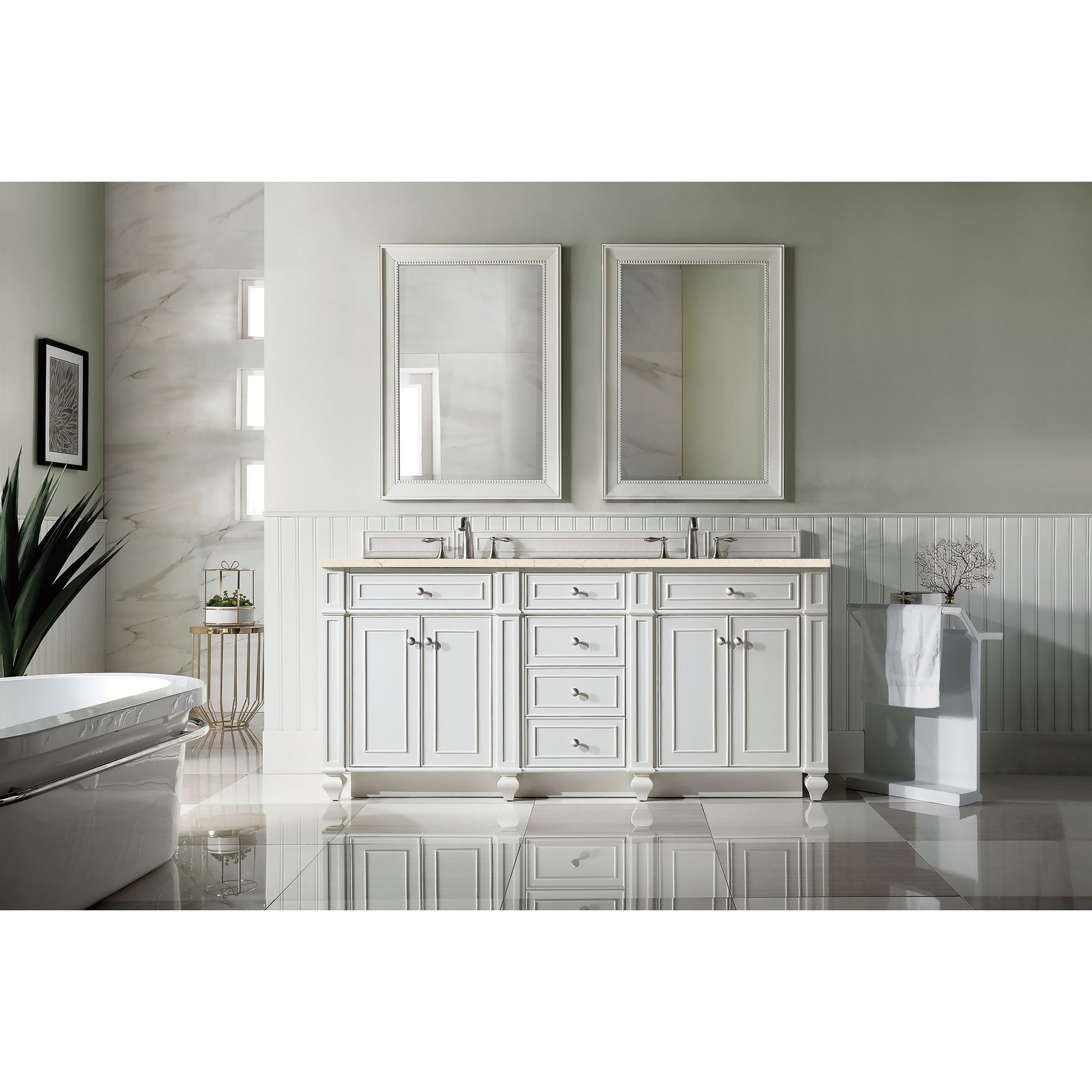 Bright White / Eternal Marfil - 3 Faucet Holes