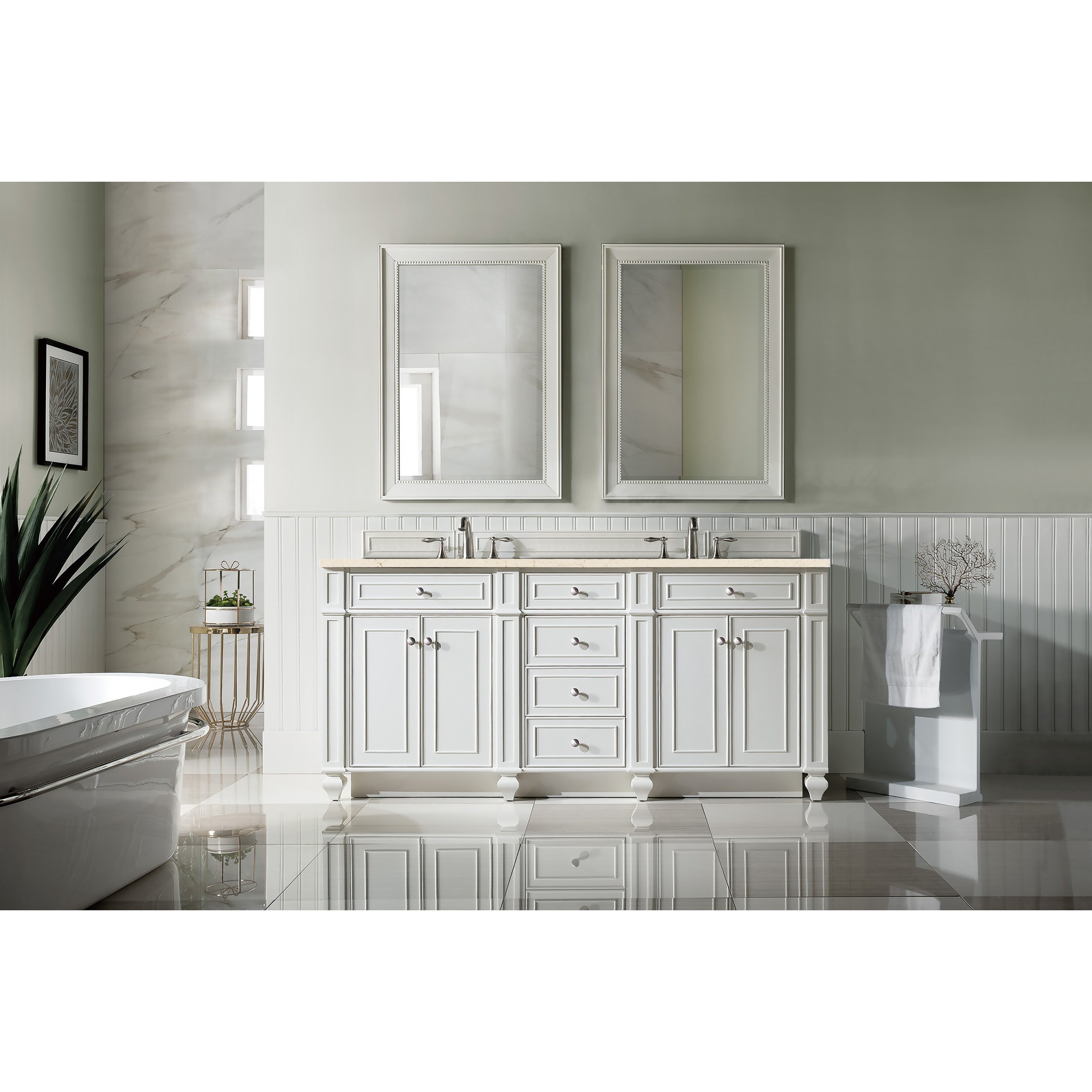 Bright White / Eternal Marfil - 3 Faucet Holes