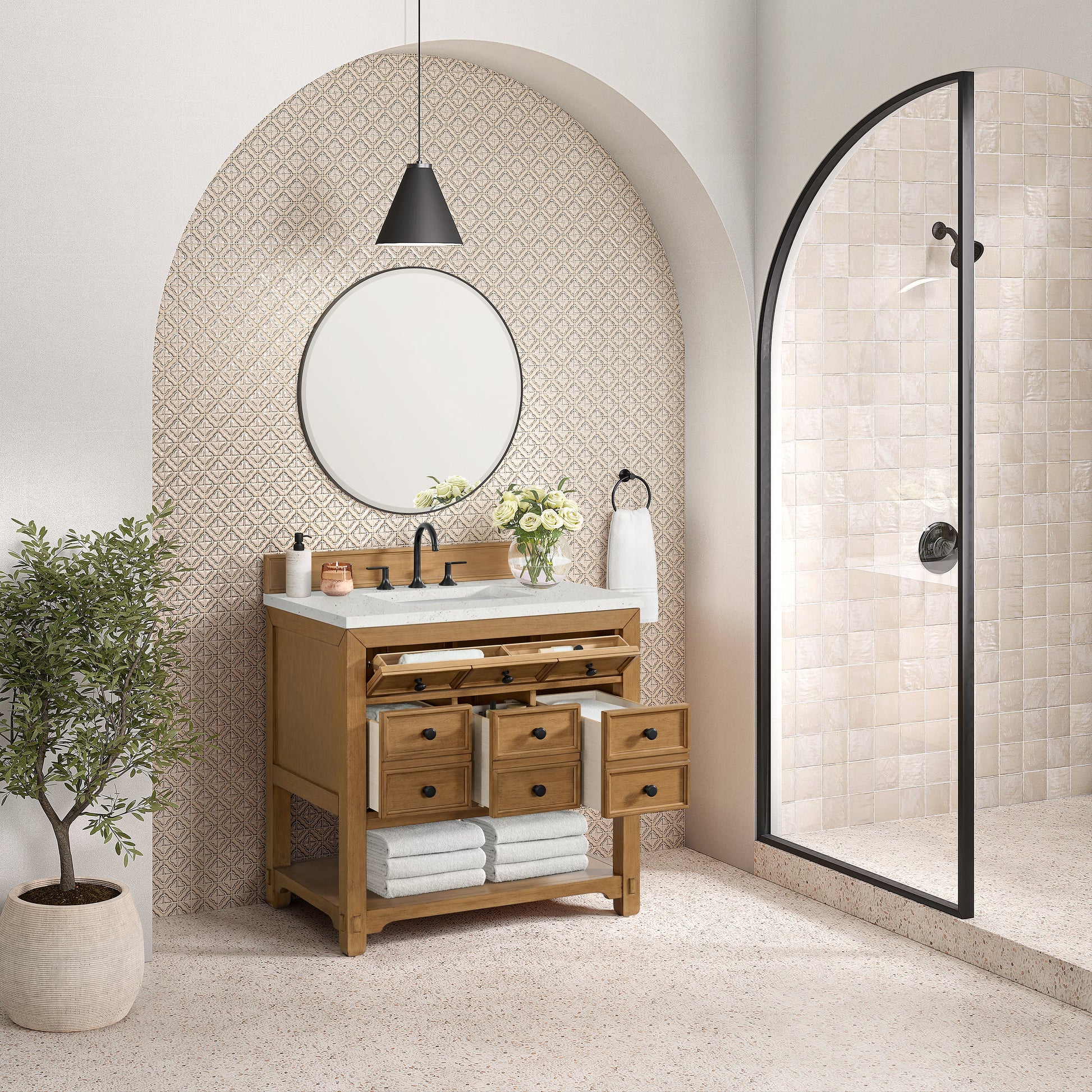 Light Natural Oak / Lime Delight - 3 Faucet Holes