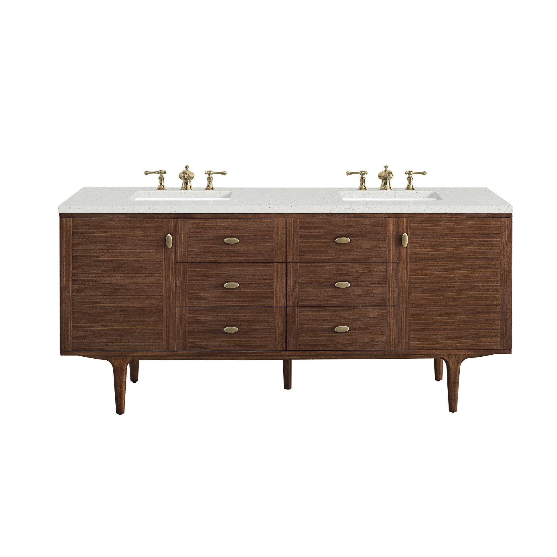 Mid-Century Walnut / Lime Delight - 3 Faucet Holes