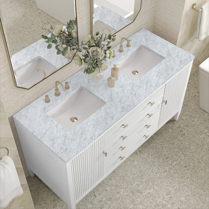 Bright White / Carrara White - 3 Faucet Holes