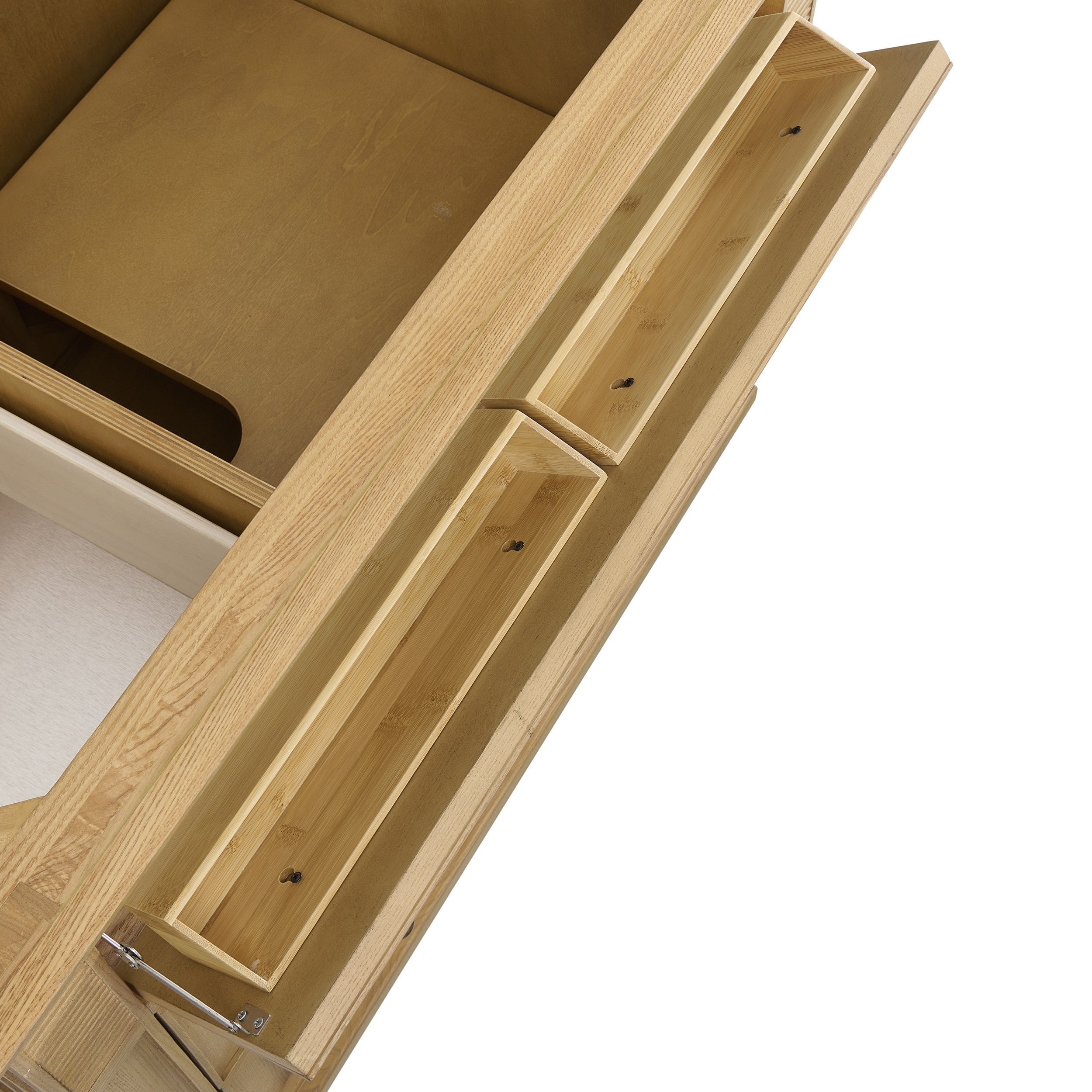 Light Natural Oak / White Zeus - 3 Faucet Holes