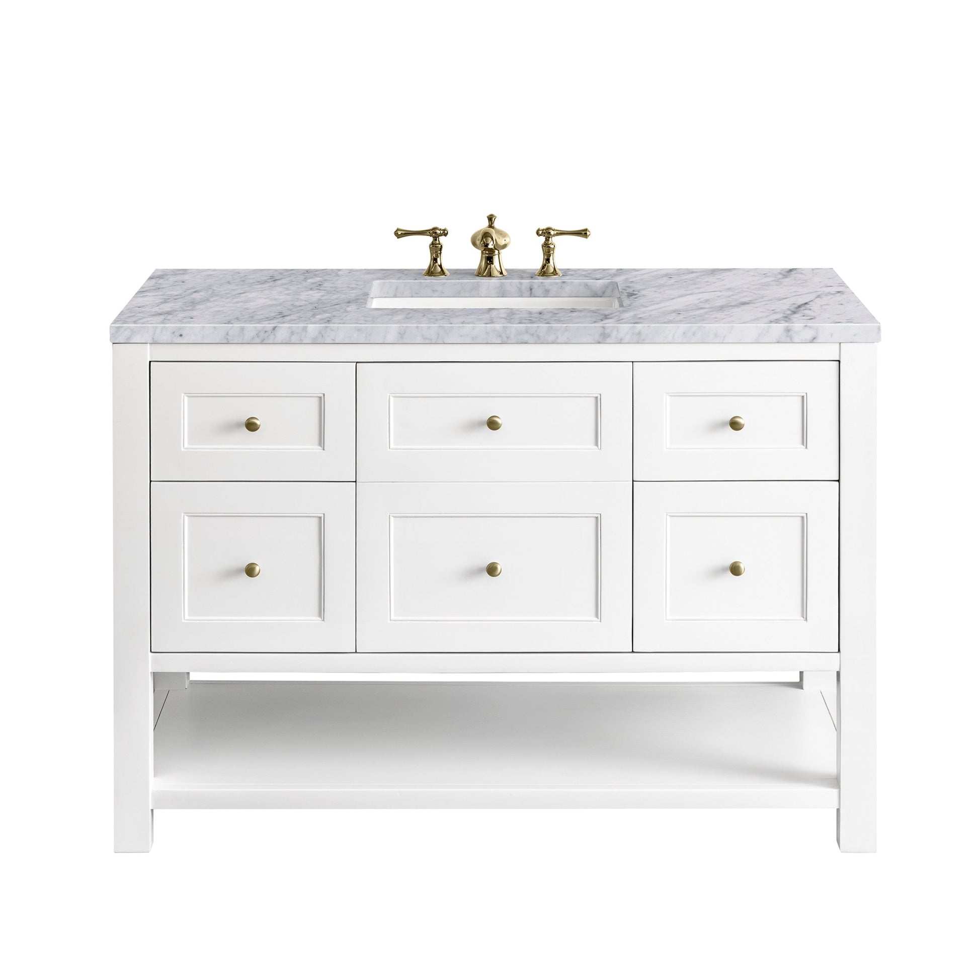 Bright White / Carrara White - 3 Faucet Holes