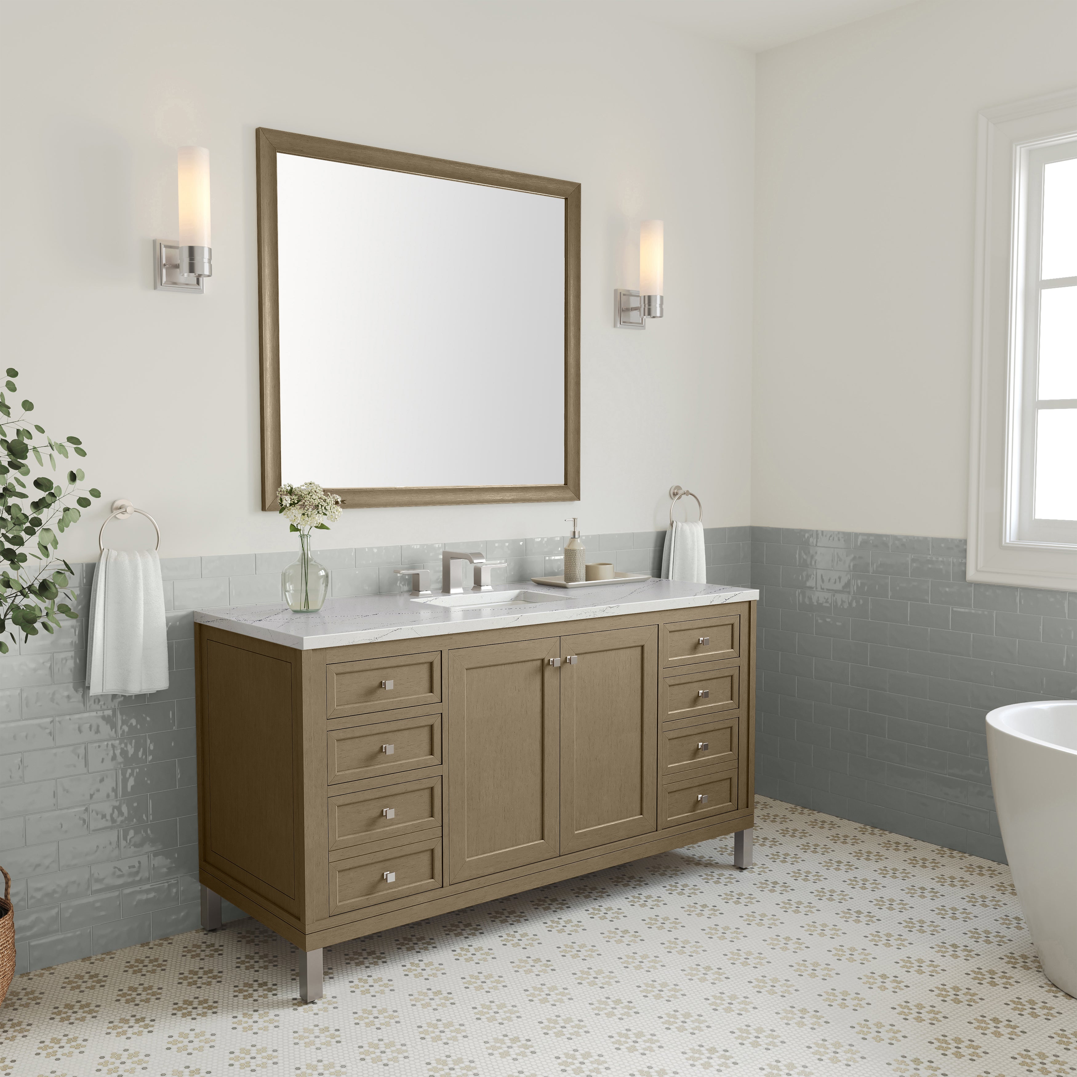 Walnut Whisper / Ethereal Noctis - 3 Faucet Holes