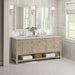 Whitewashed Oak / Victorian Silver - 3 Faucet Holes