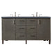 Silver Oak / Charcoal Soapstone - 3 Faucet Holes