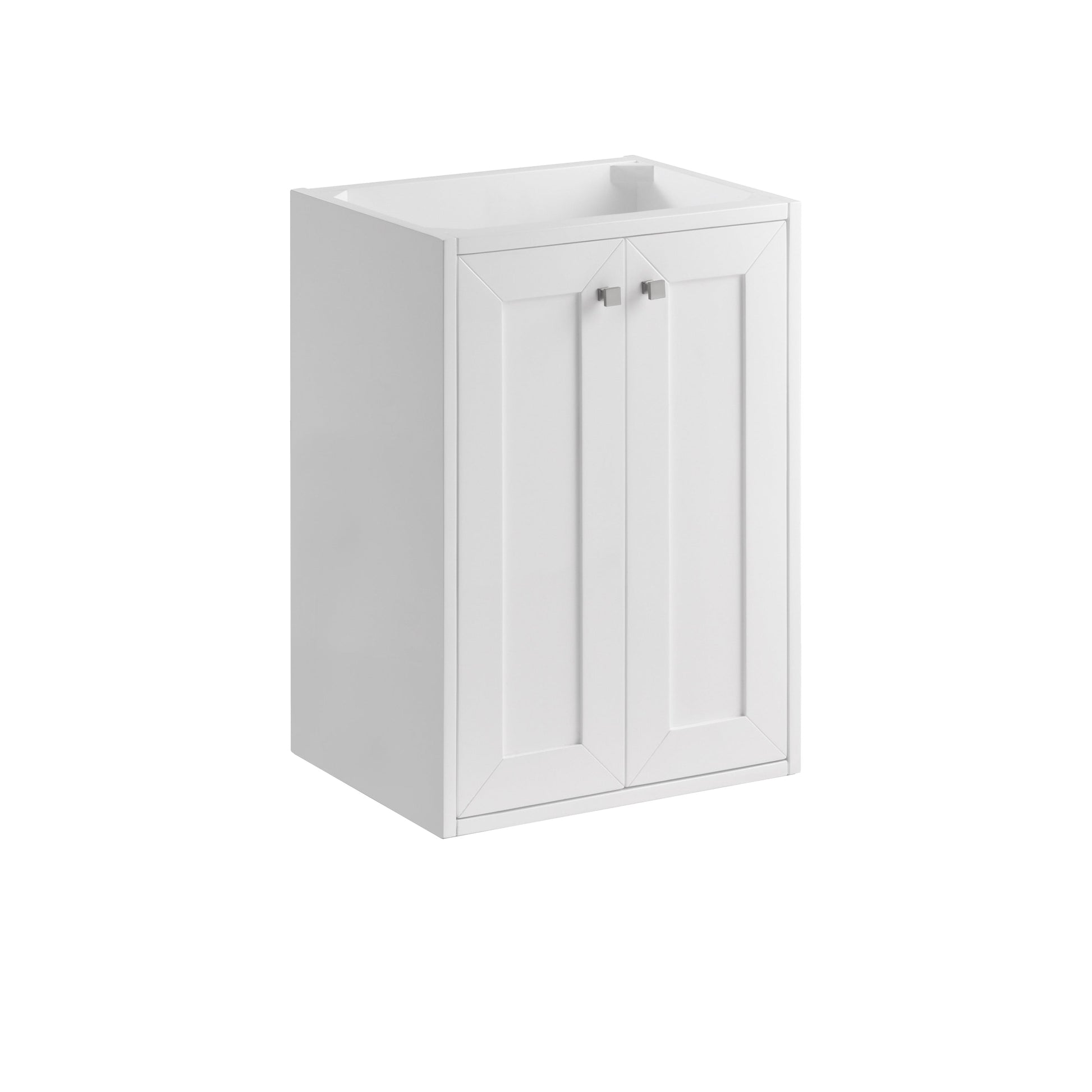 Glossy White / Brushed Nickel