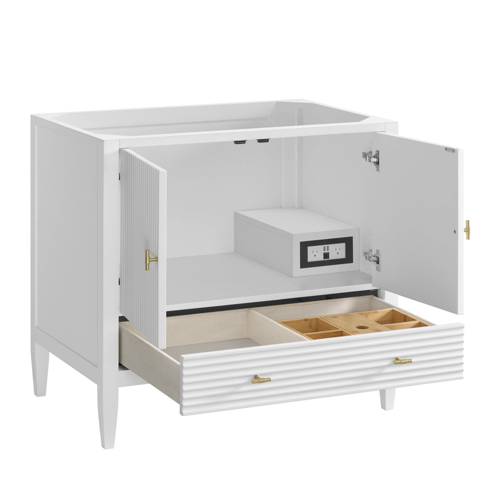 Bright White / No Countertop