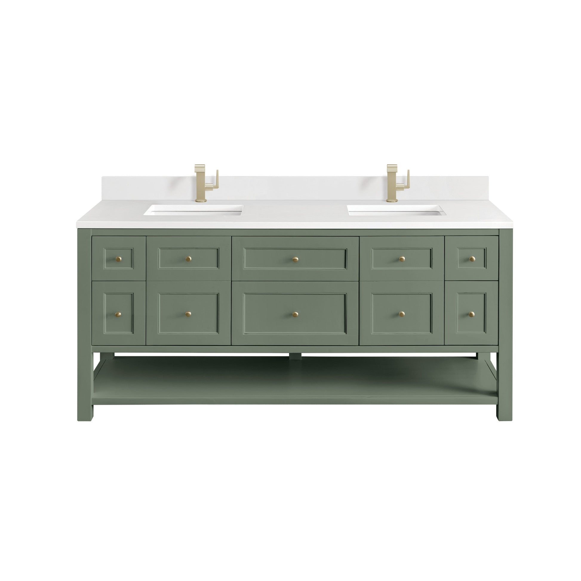 Smokey Celadon / White Zeus - 1 Faucet Hole