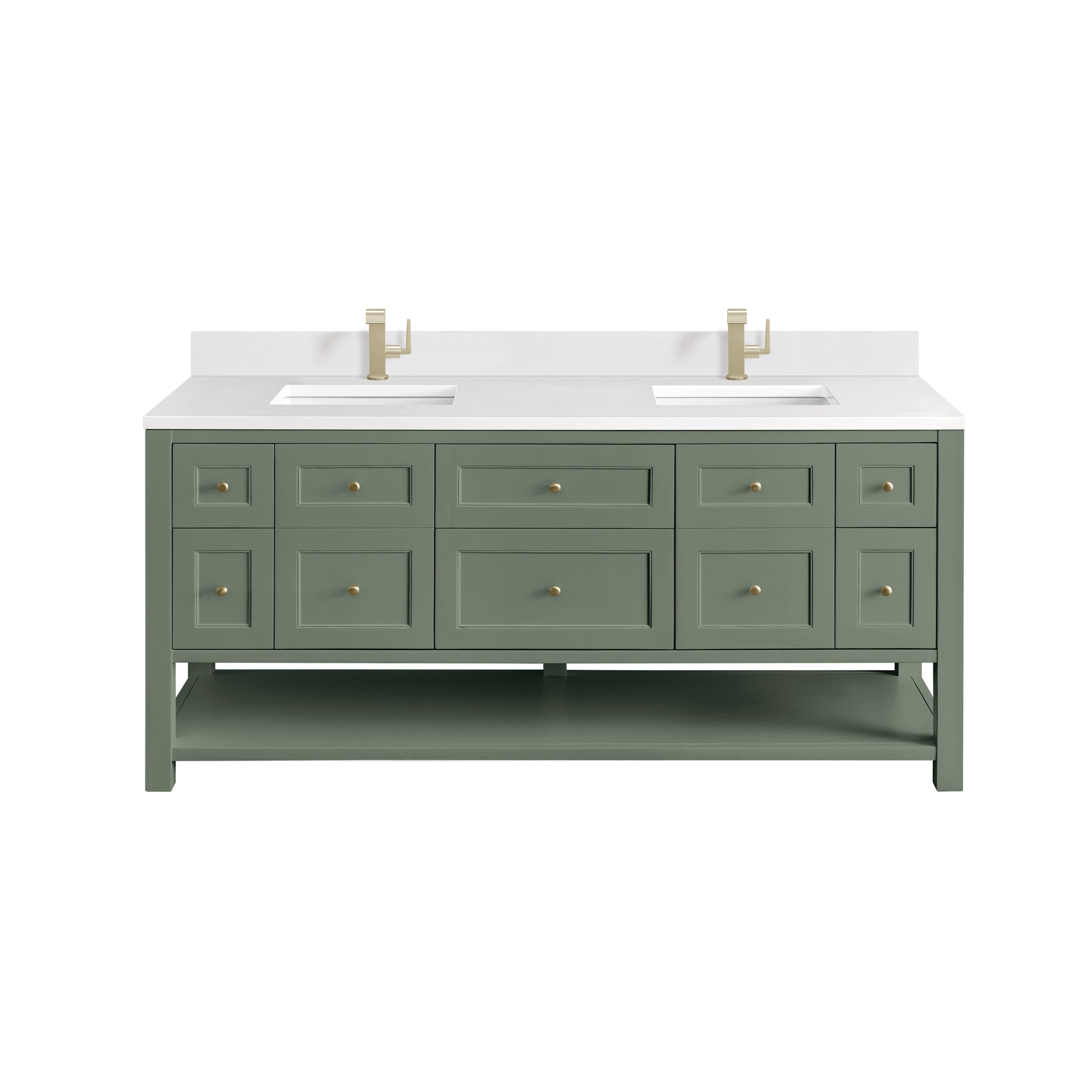 Smokey Celadon / White Zeus - 1 Faucet Hole