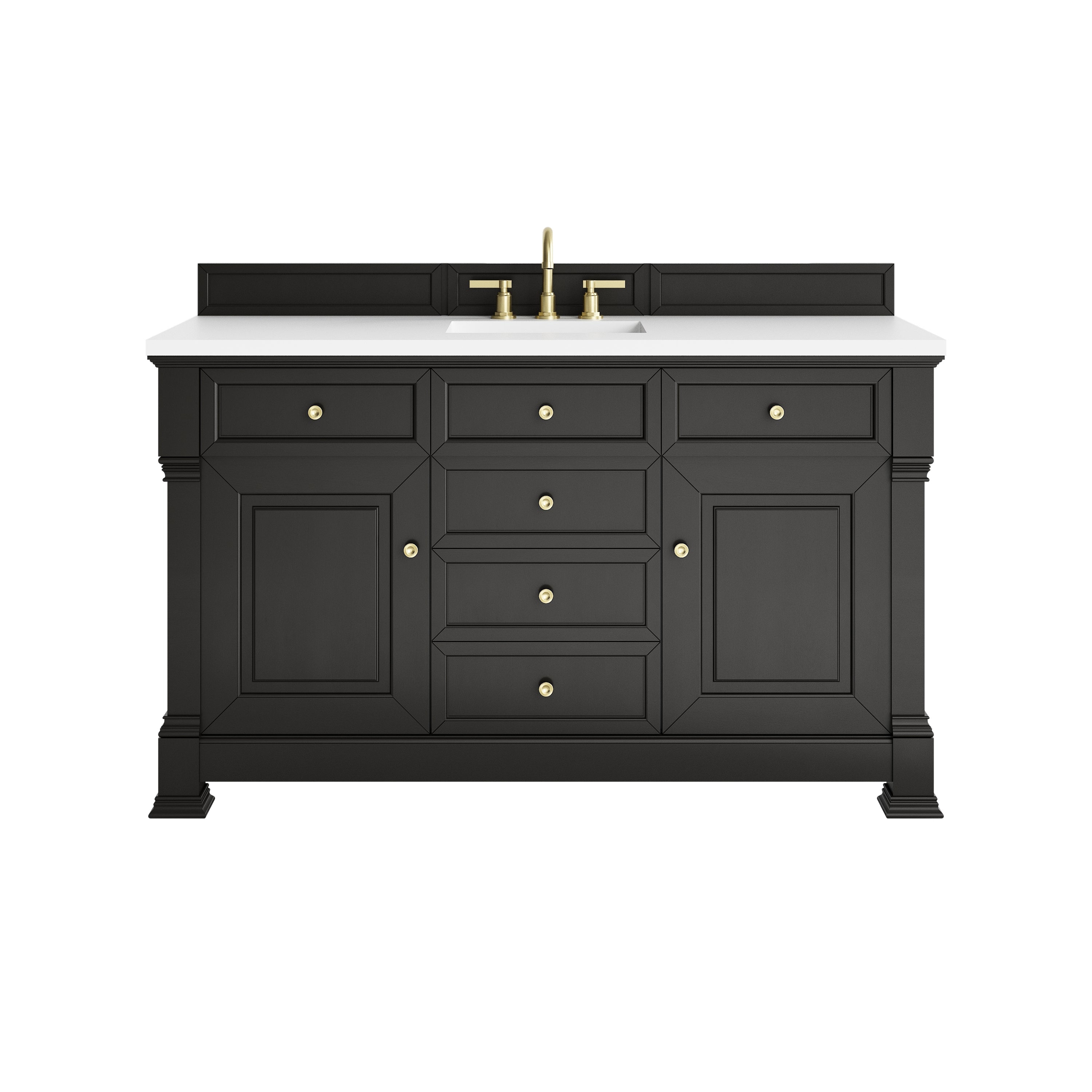 Black Onyx / White Zeus - 3 Faucet Holes