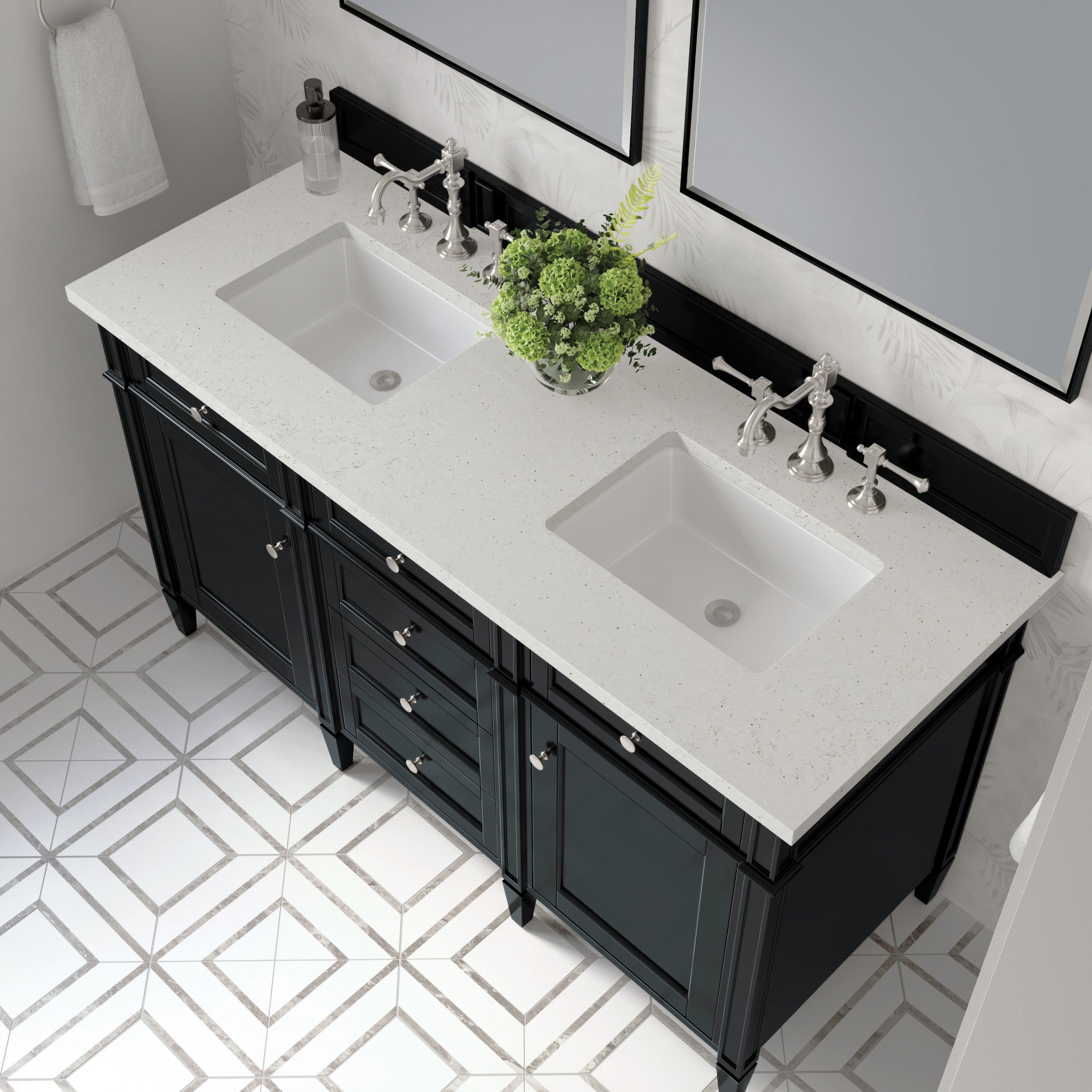 Black Onyx / Lime Delight - 3 Faucet Holes