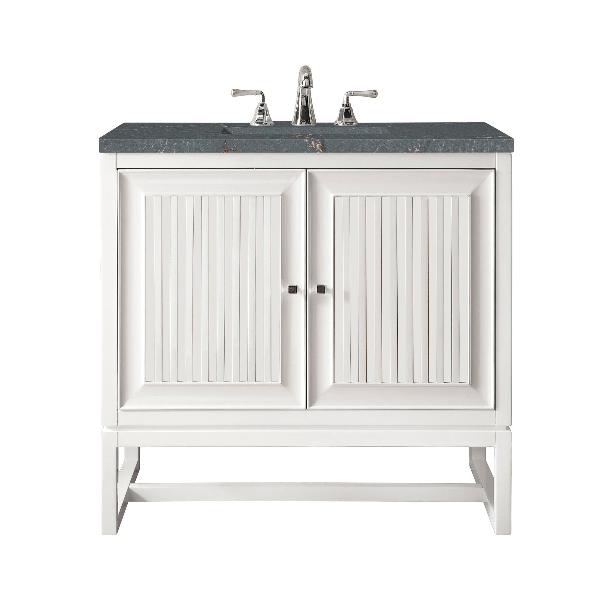 Glossy White / Parisien Bleu - 3 Faucet Holes