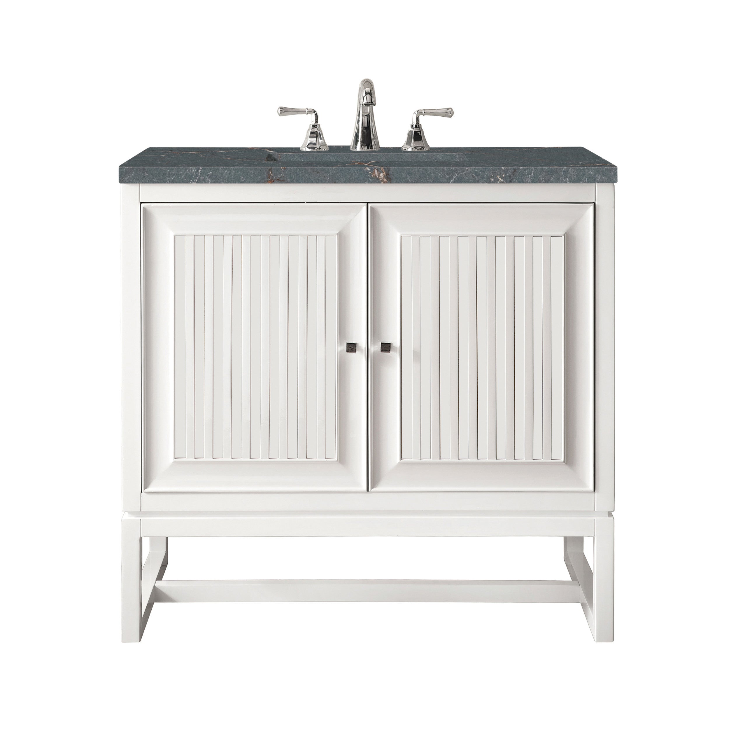 Glossy White / Parisien Bleu - 3 Faucet Holes