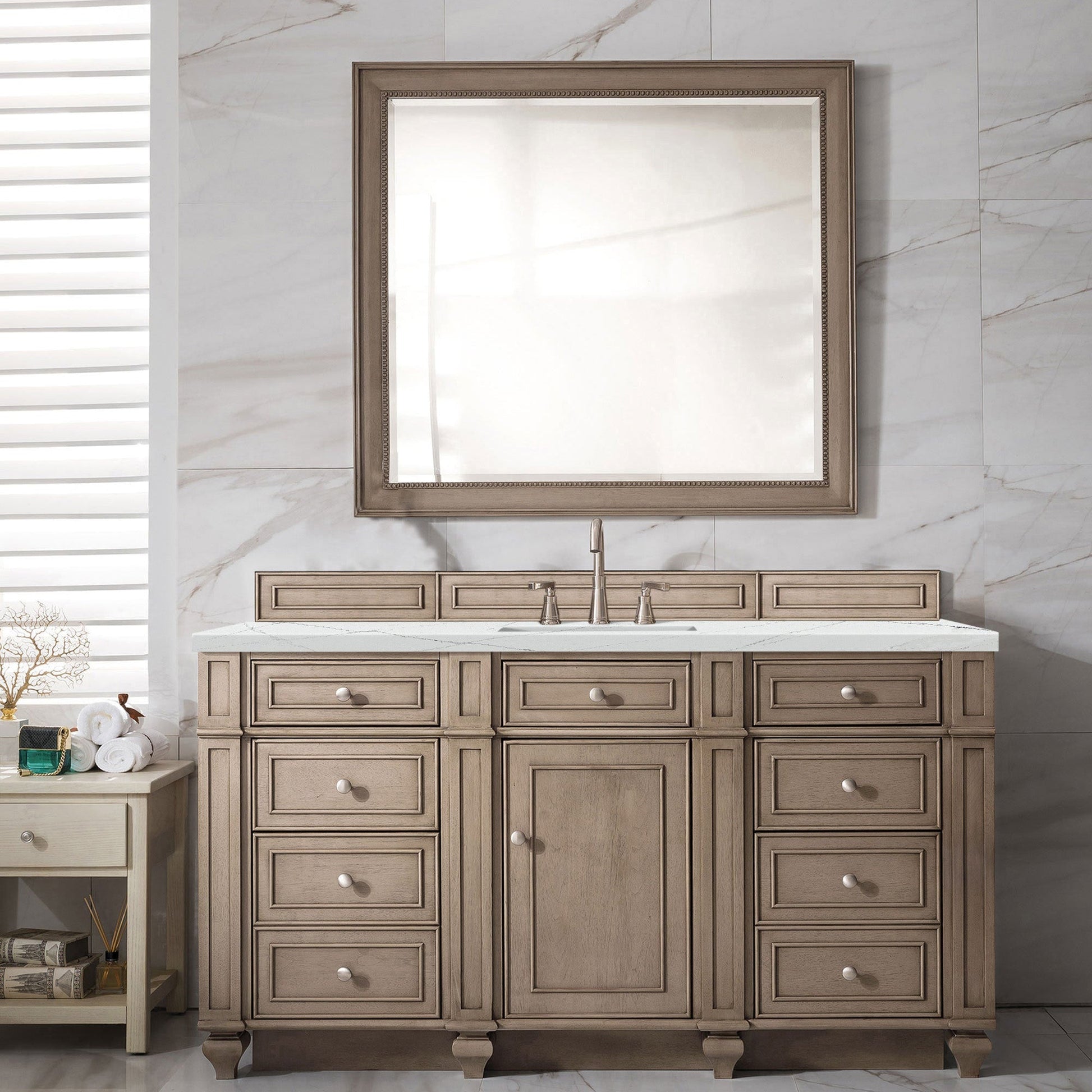 Whitewashed Walnut / Ethereal Noctis - 3 Faucet Holes