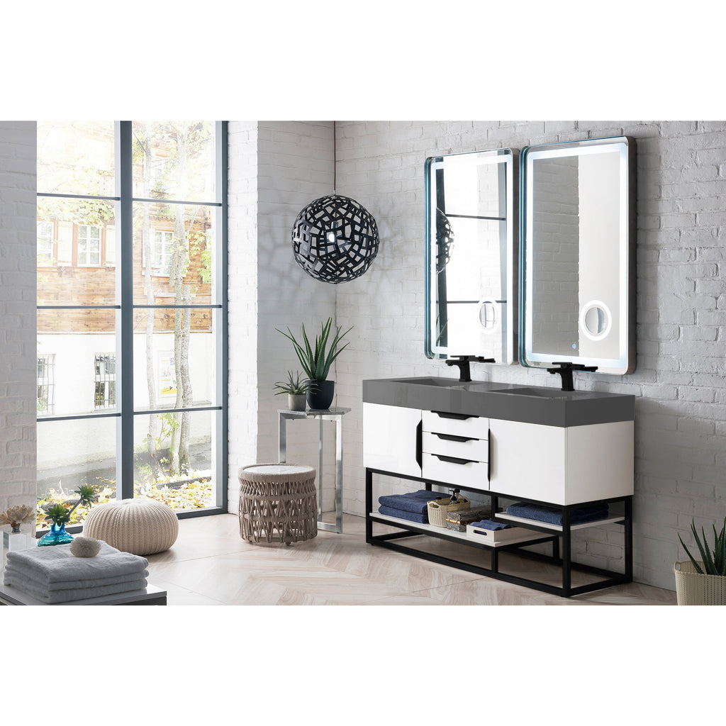 Glossy White / Matte Black / Dusk Grey Glossy - 1 Faucet Hole
