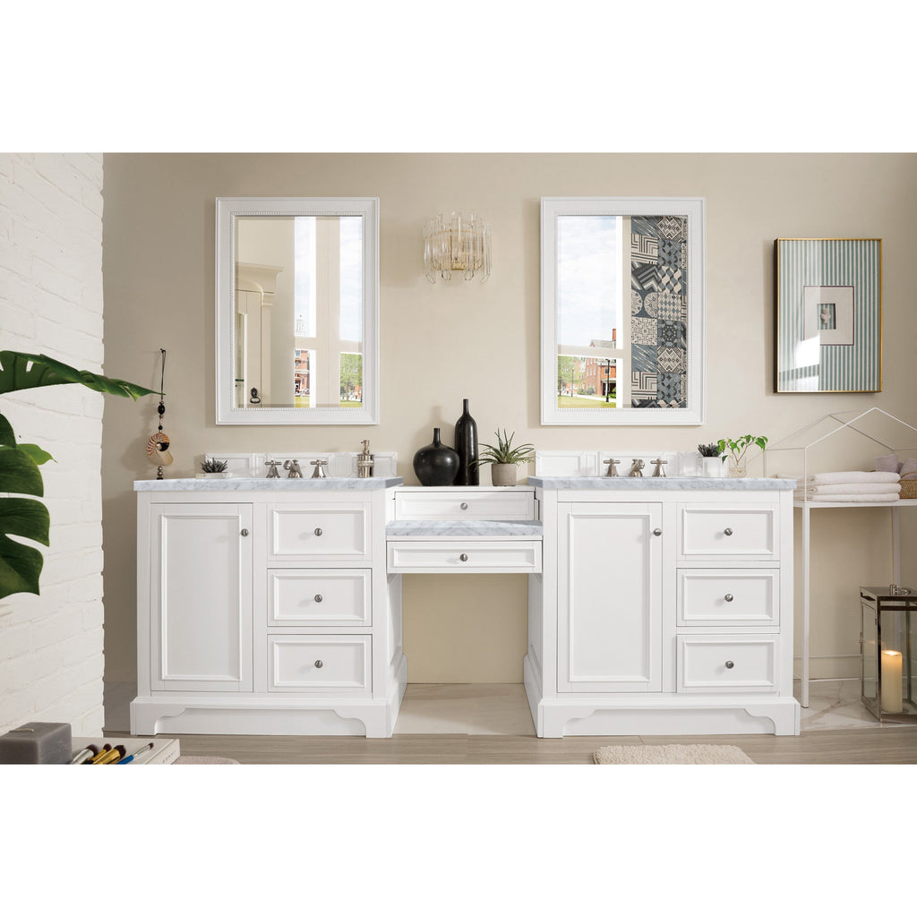 Bright White / Carrara White - 3 Faucet Holes