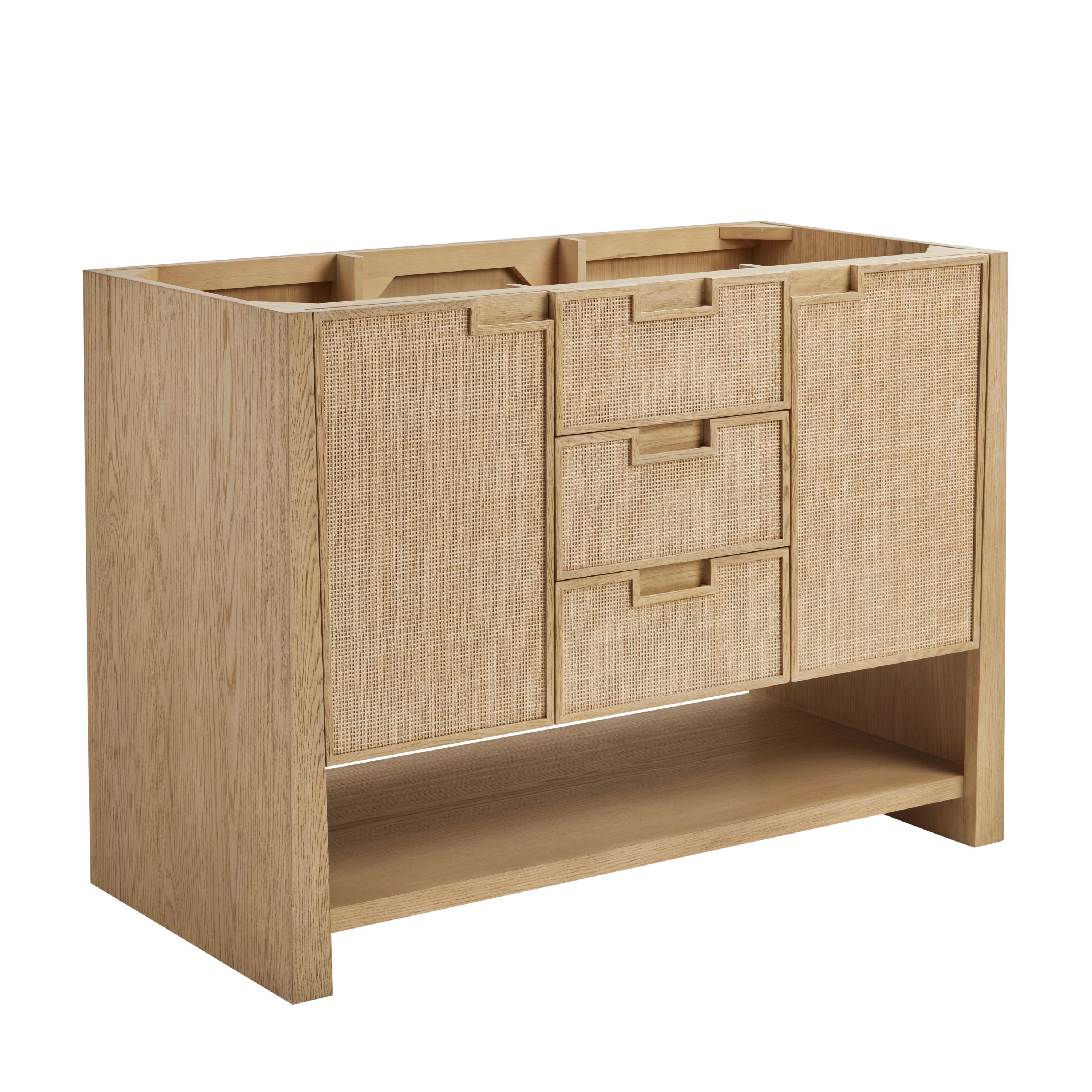 Seaside Oak / White Zeus - 3 Faucet Holes