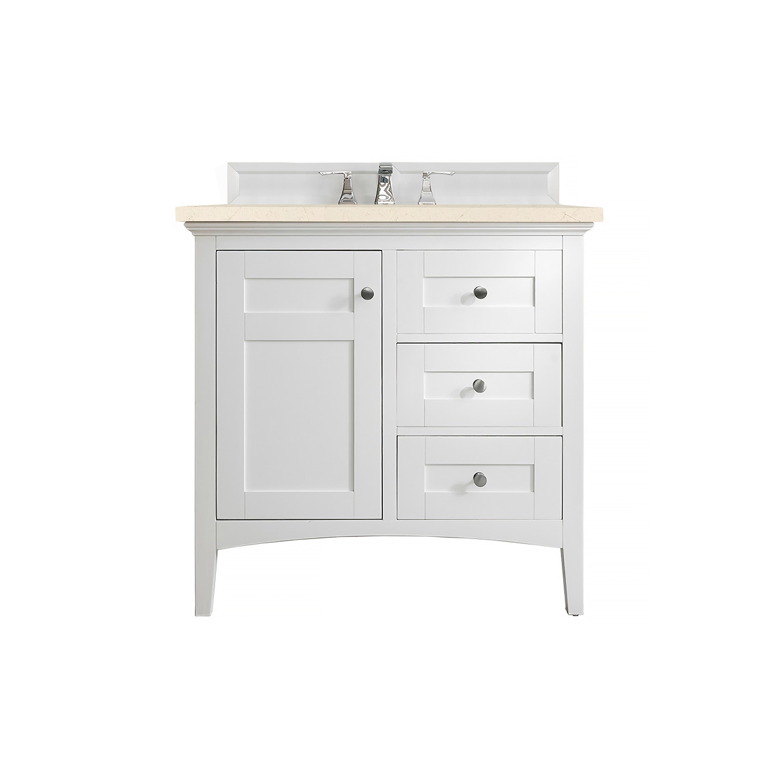 Bright White / No Countertop