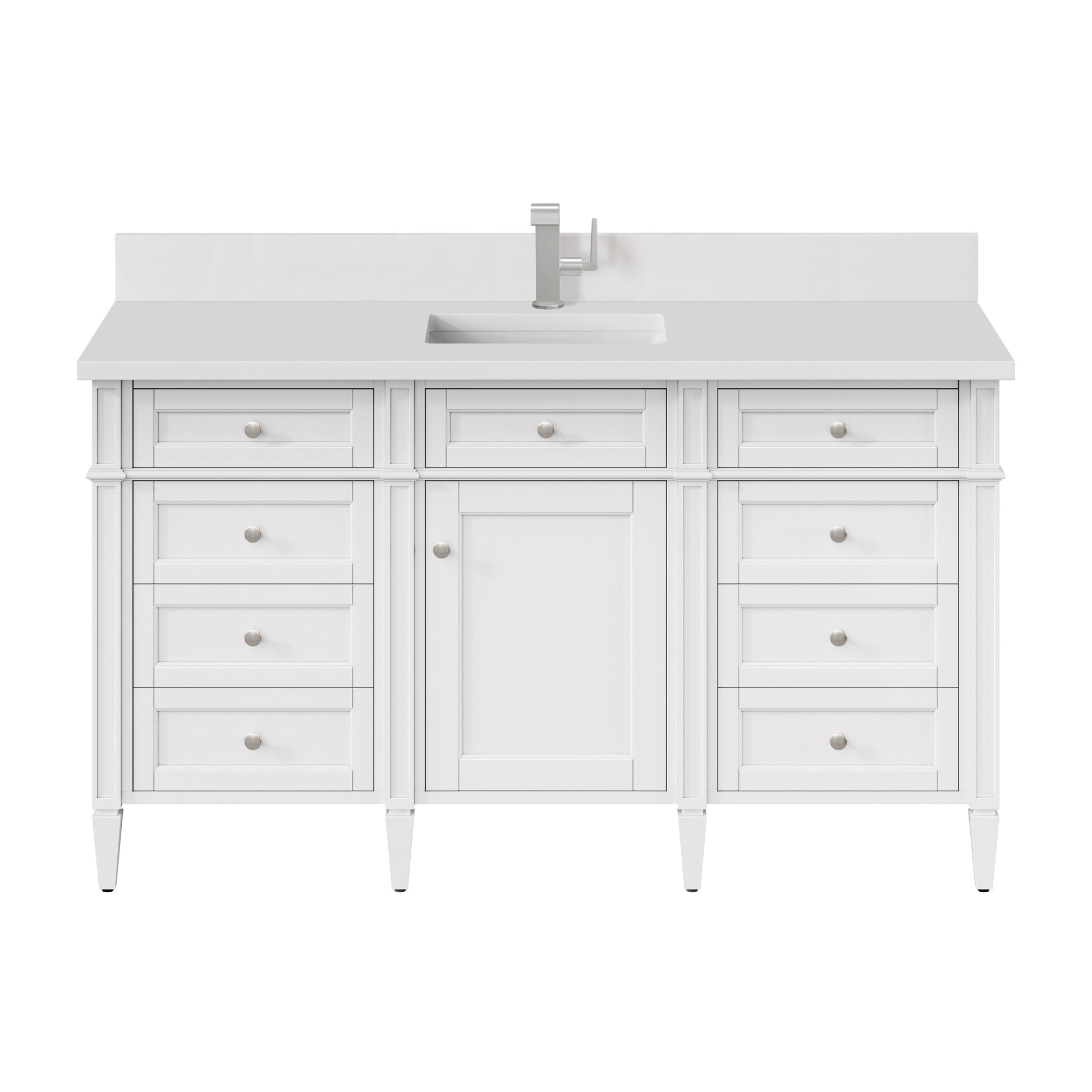 Bright White / White Zeus - 1 Faucet Hole