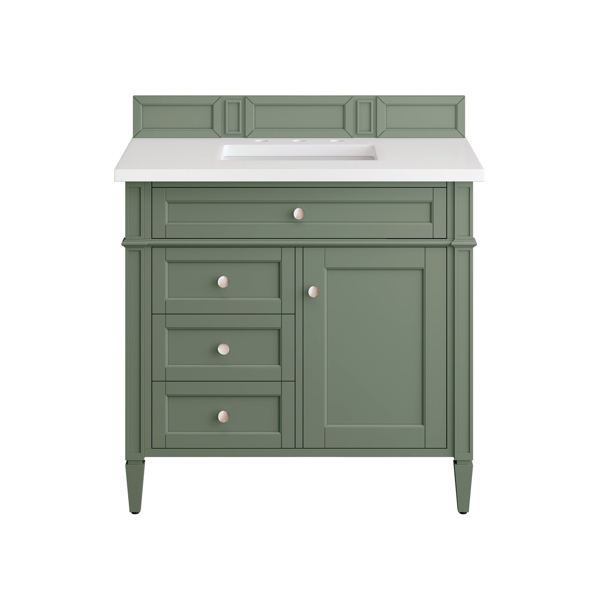 Smokey Celadon / White Zeus - 3 Faucet Holes