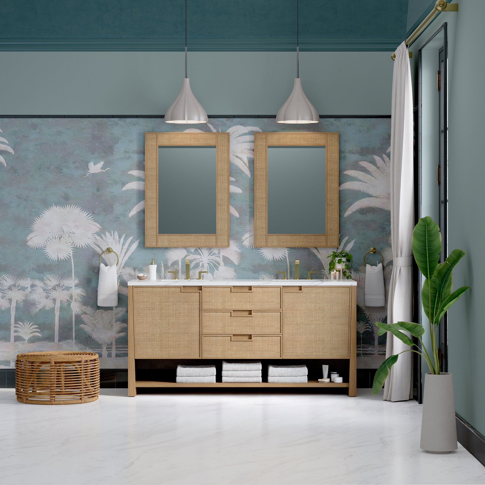 Seaside Oak / Ethereal Noctis - 3 Faucet Holes
