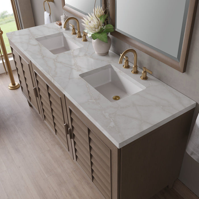 Whitewashed Walnut / Victorian Silver - 3 Faucet Holes