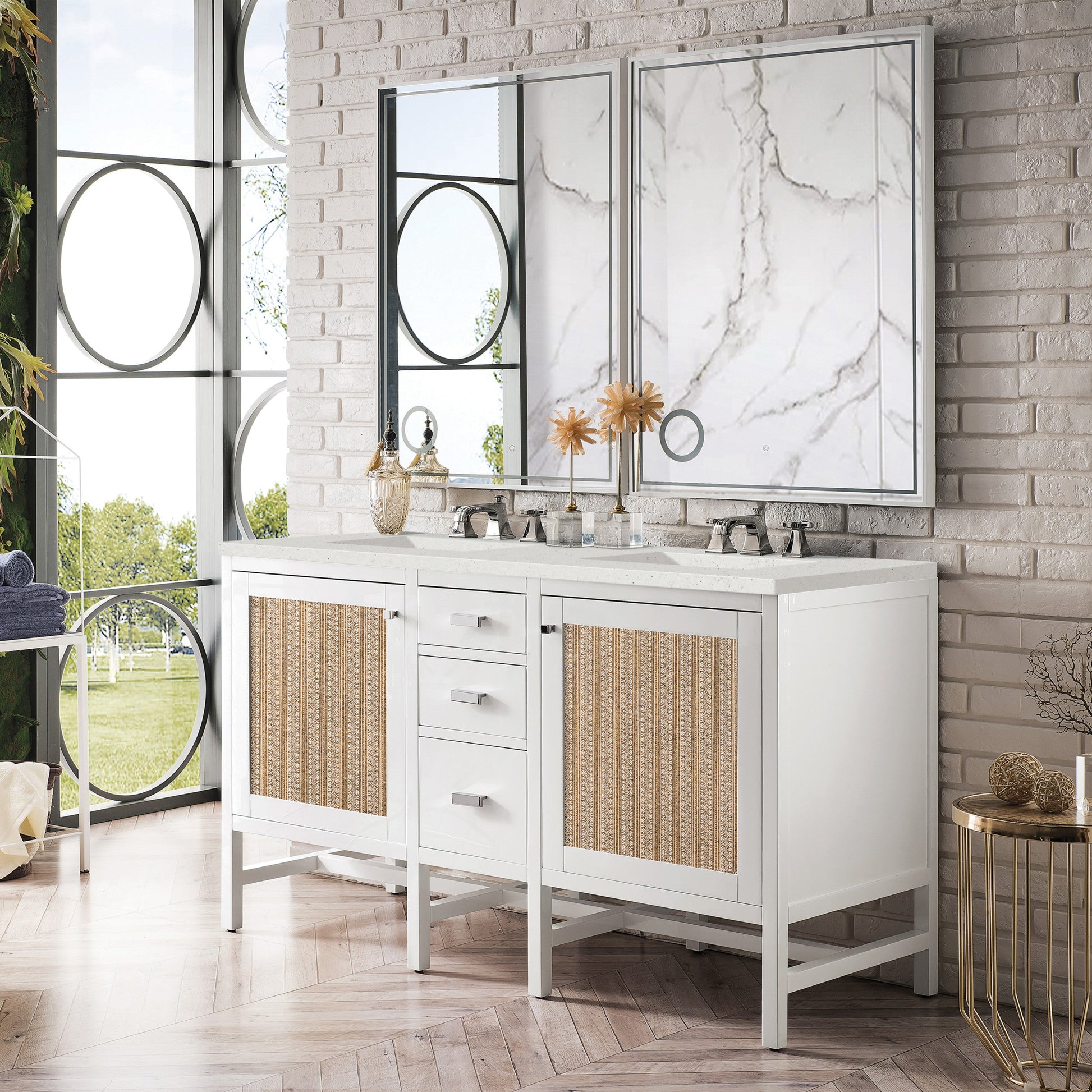 Glossy White / Lime Delight - 3 Faucet Holes