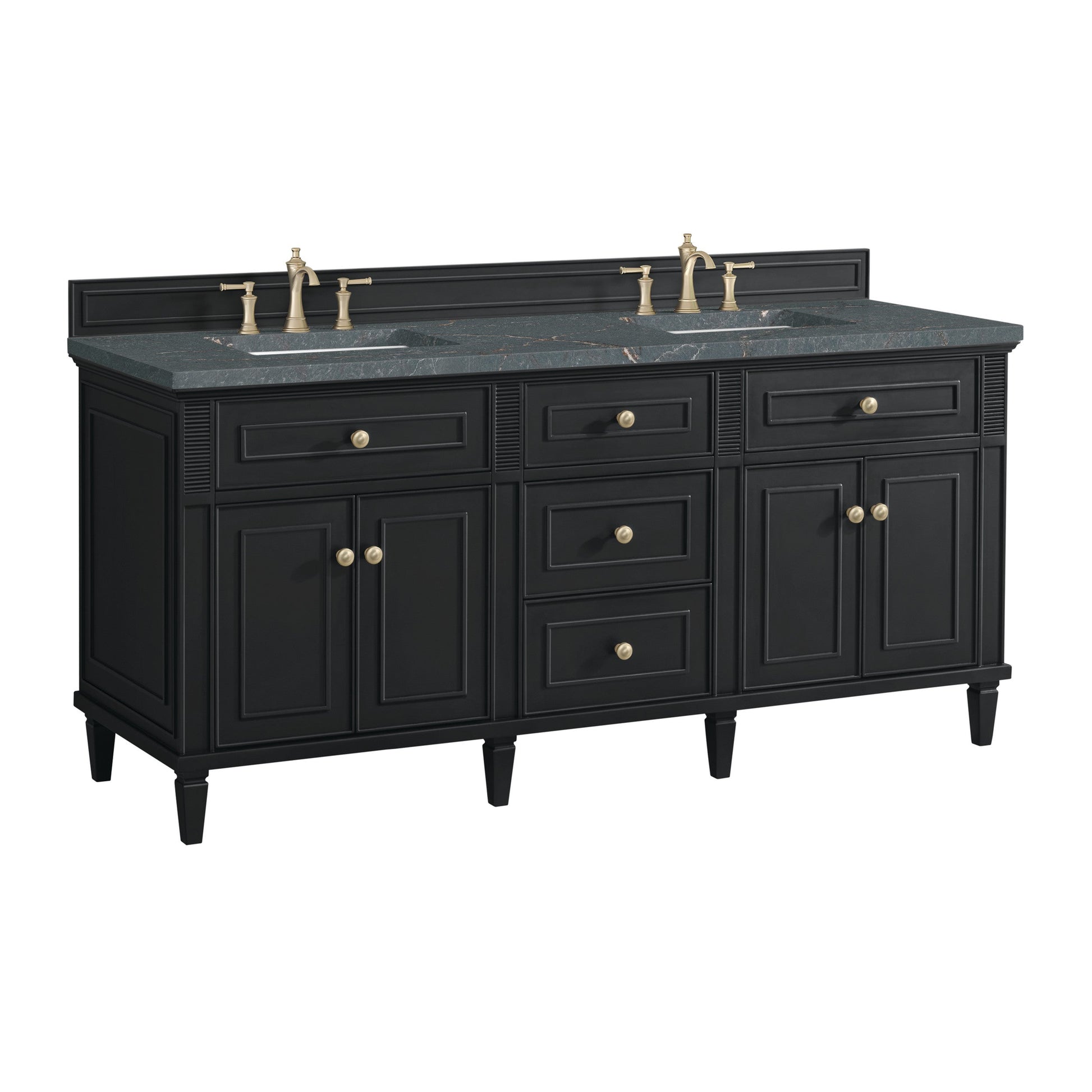 Black Onyx / Parisien Bleu - 3 Faucet Holes