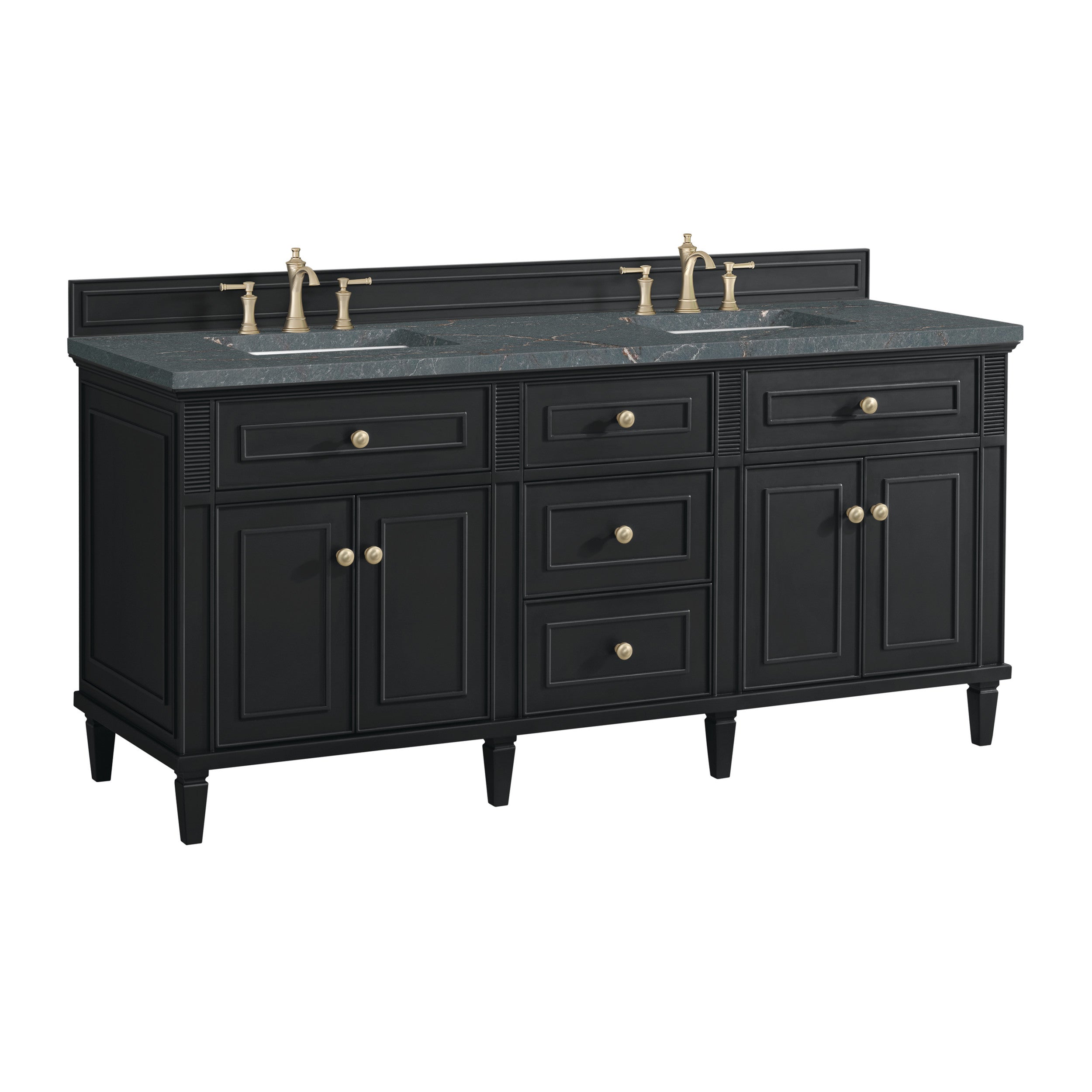 Black Onyx / Parisien Bleu - 3 Faucet Holes