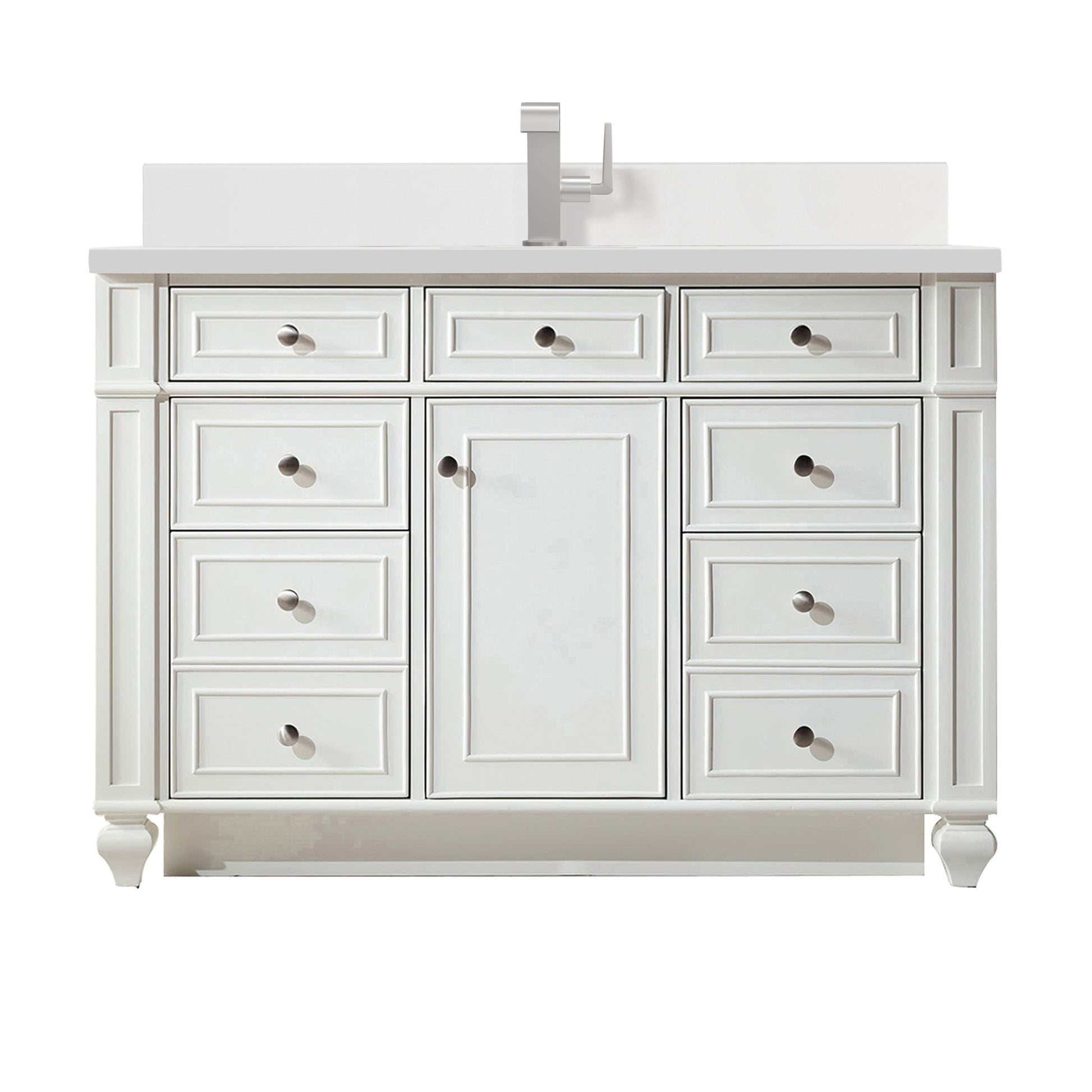 Bright White / White Zeus - 1 Faucet Hole