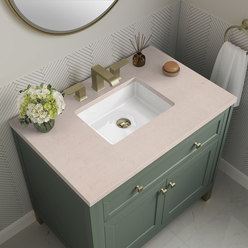 Smokey Celadon / Eternal Marfil - 3 Faucet Holes